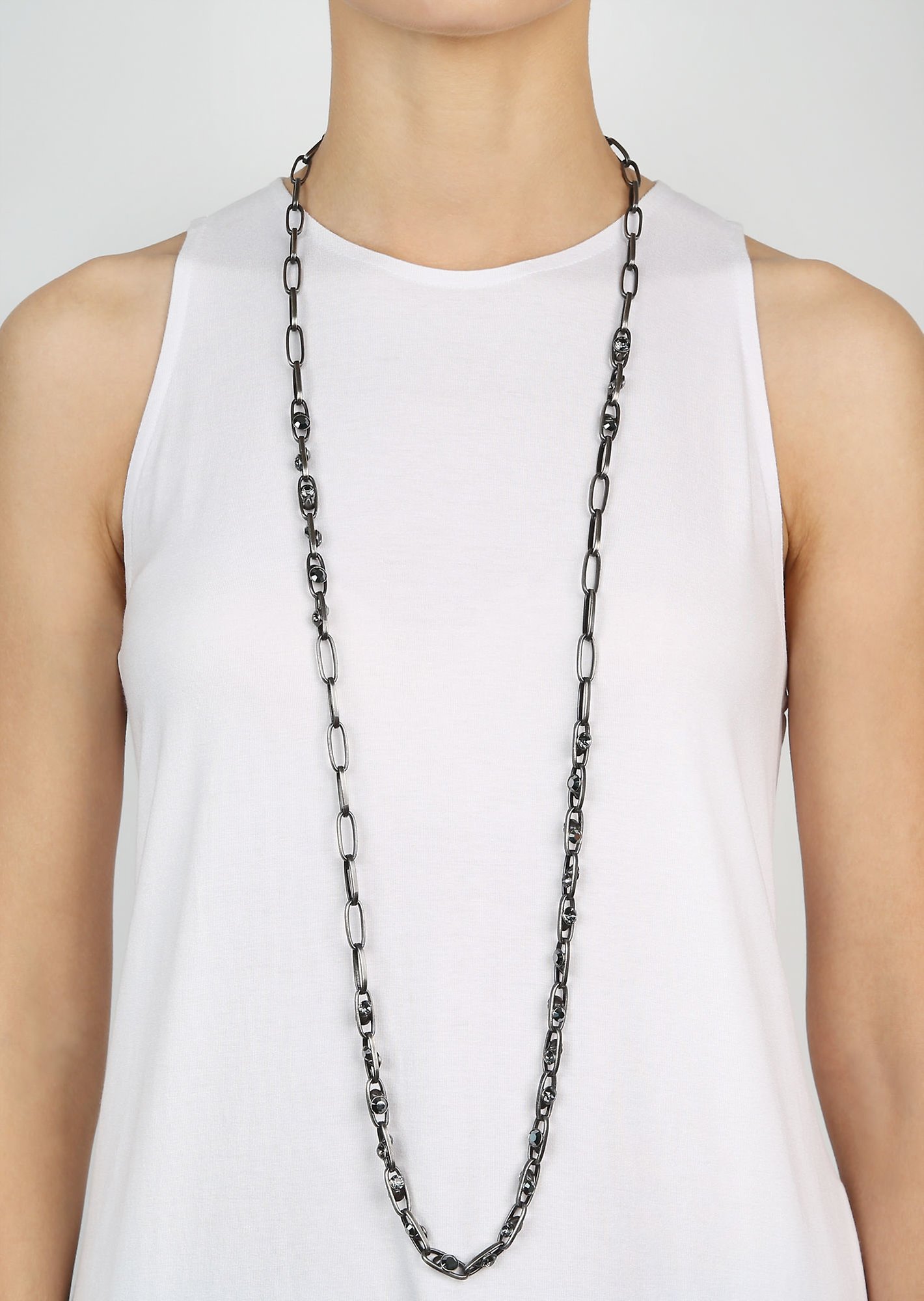 image pour Collier (long) Glam Rock Noir  