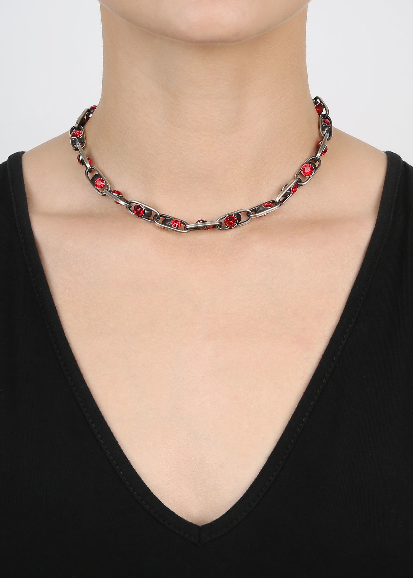 image for Necklace Glam Rock Red  