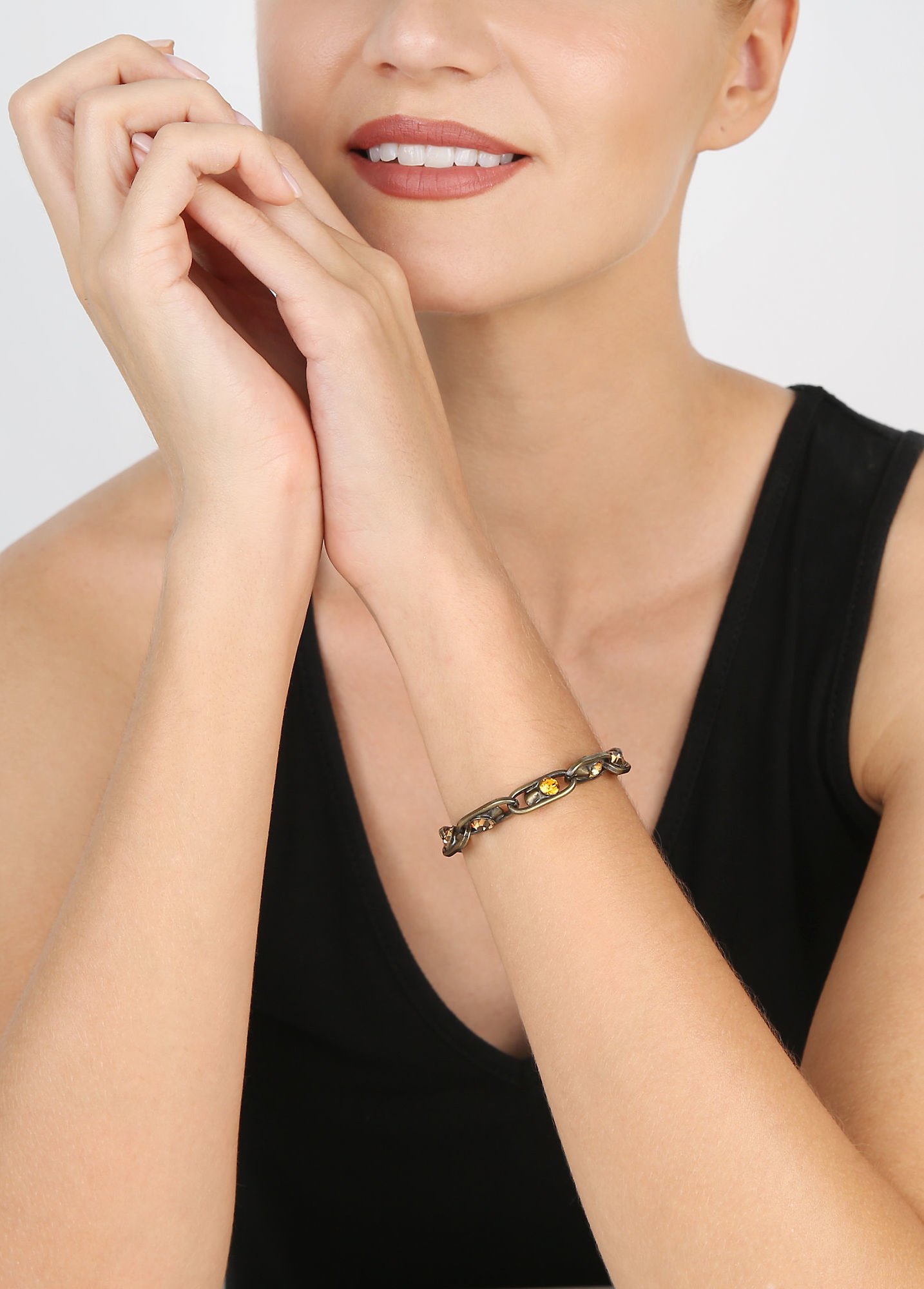 image for Bracelet Glam Rock Brown / Yellow  