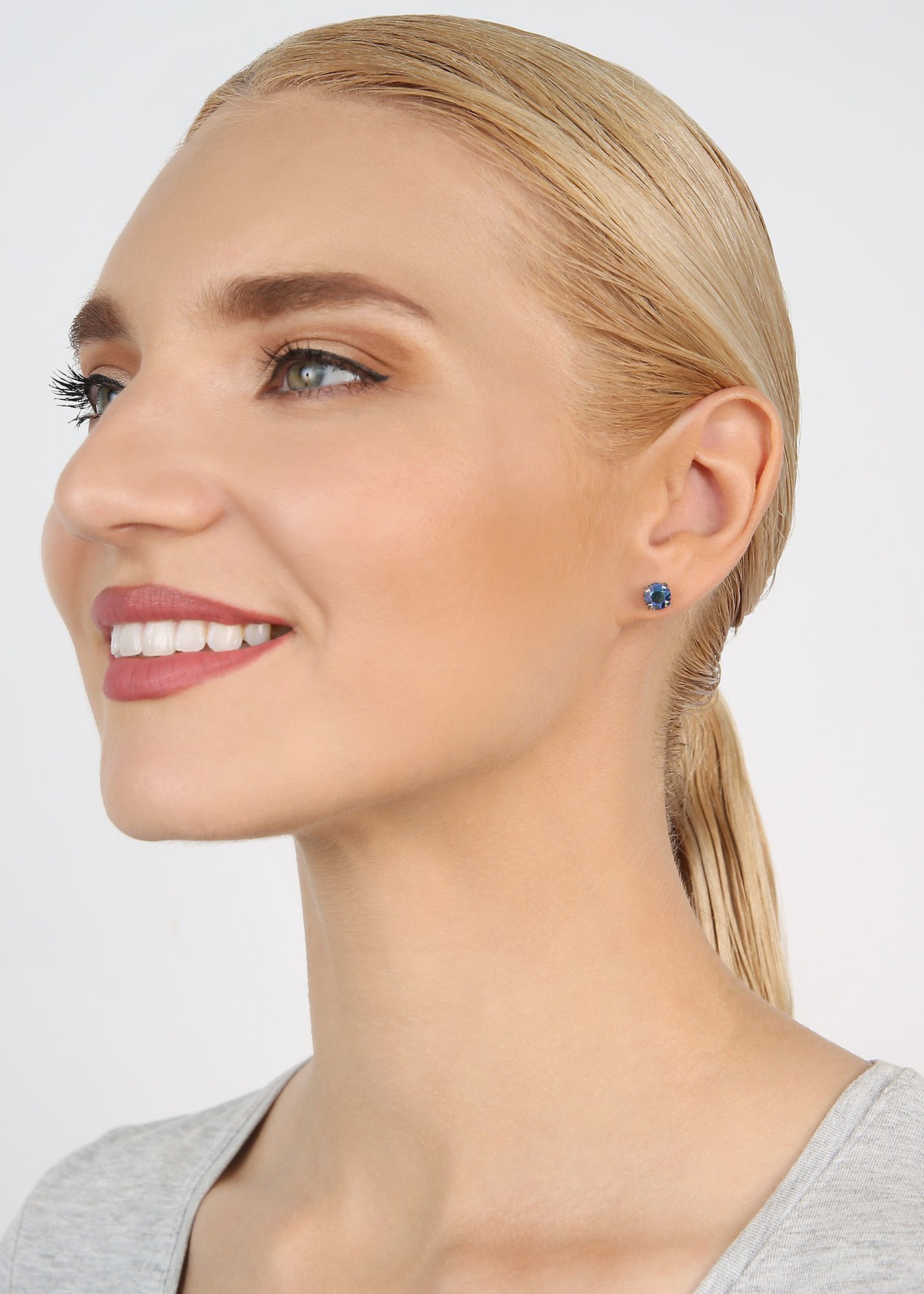 Bild für Ohrstecker Black Jack Blau sapphire shimmer SS 29