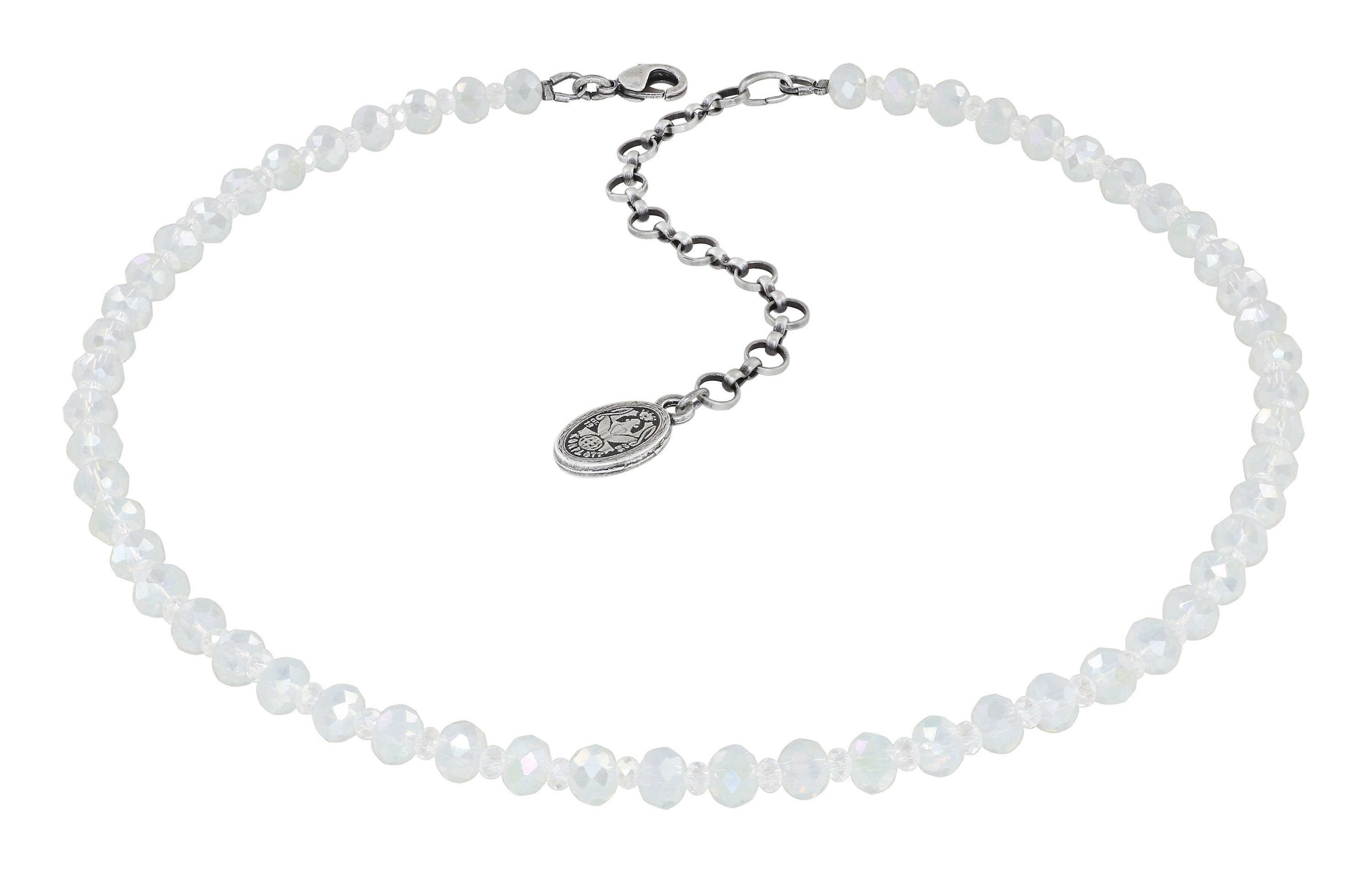 image pour Collier Bead Snake Jelly Blanc  