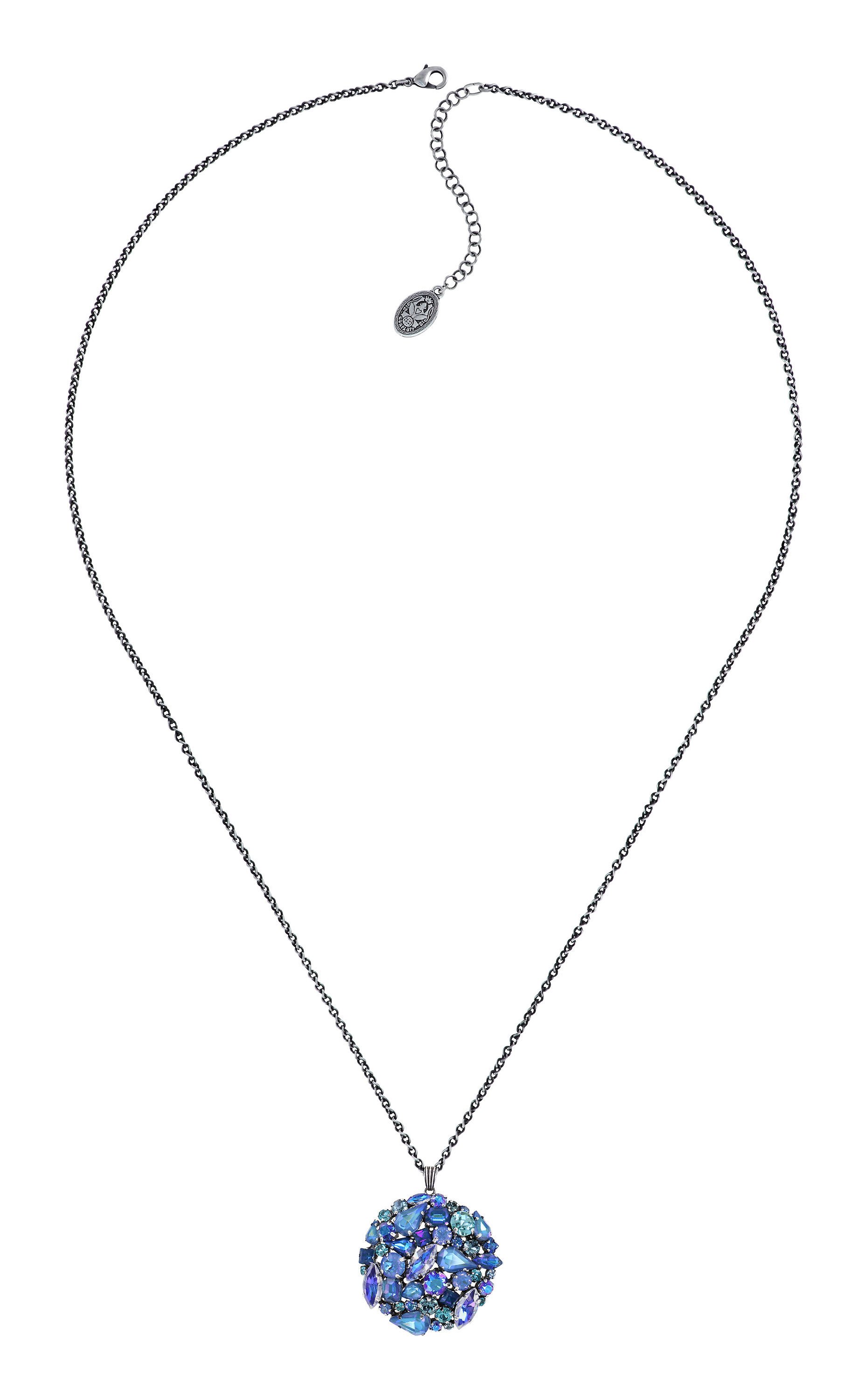 image for Necklace pendant (long) Ballroom Blue  size L