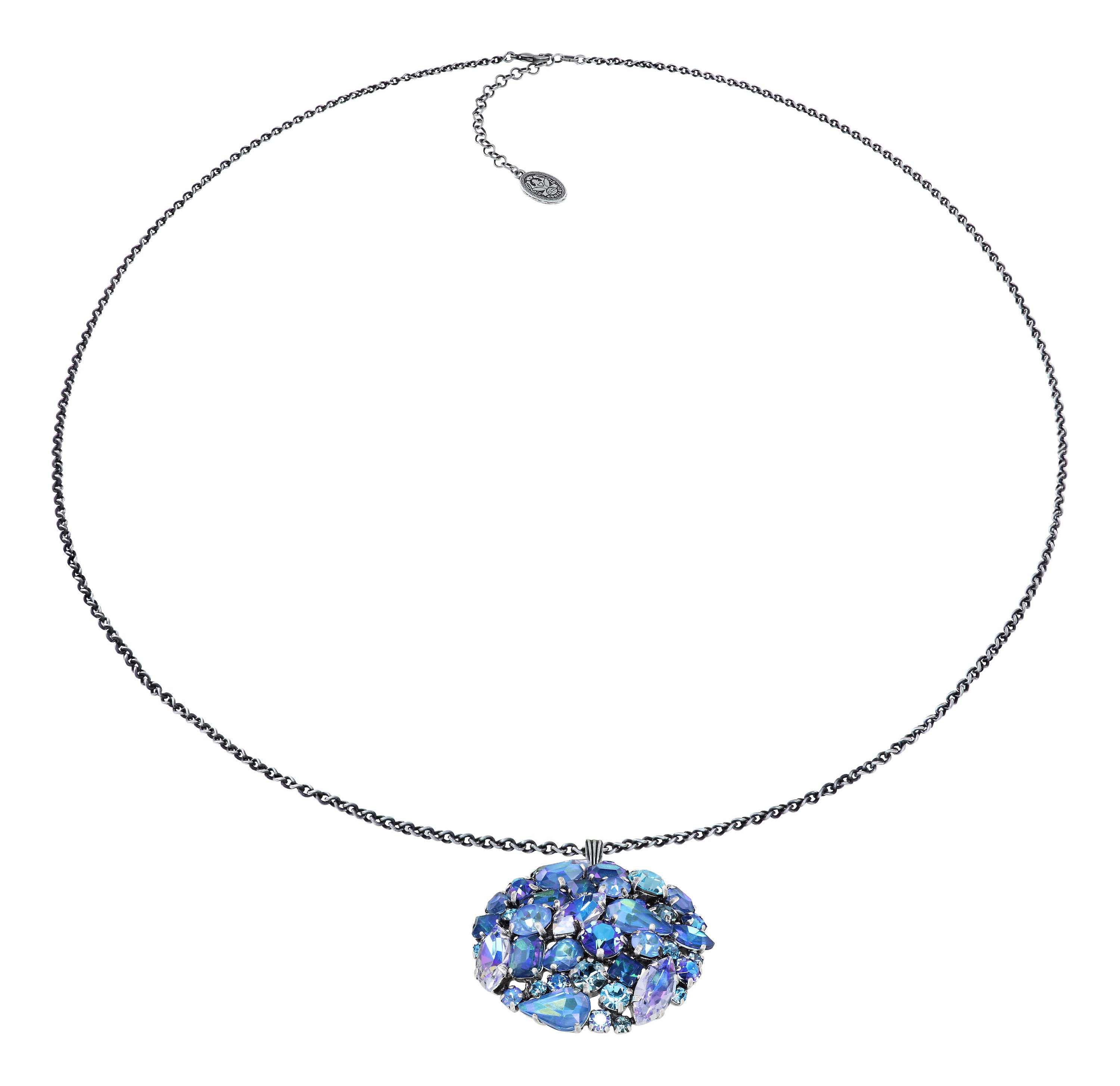 image pour Collier pendant (long) Ballroom Bleu  size L