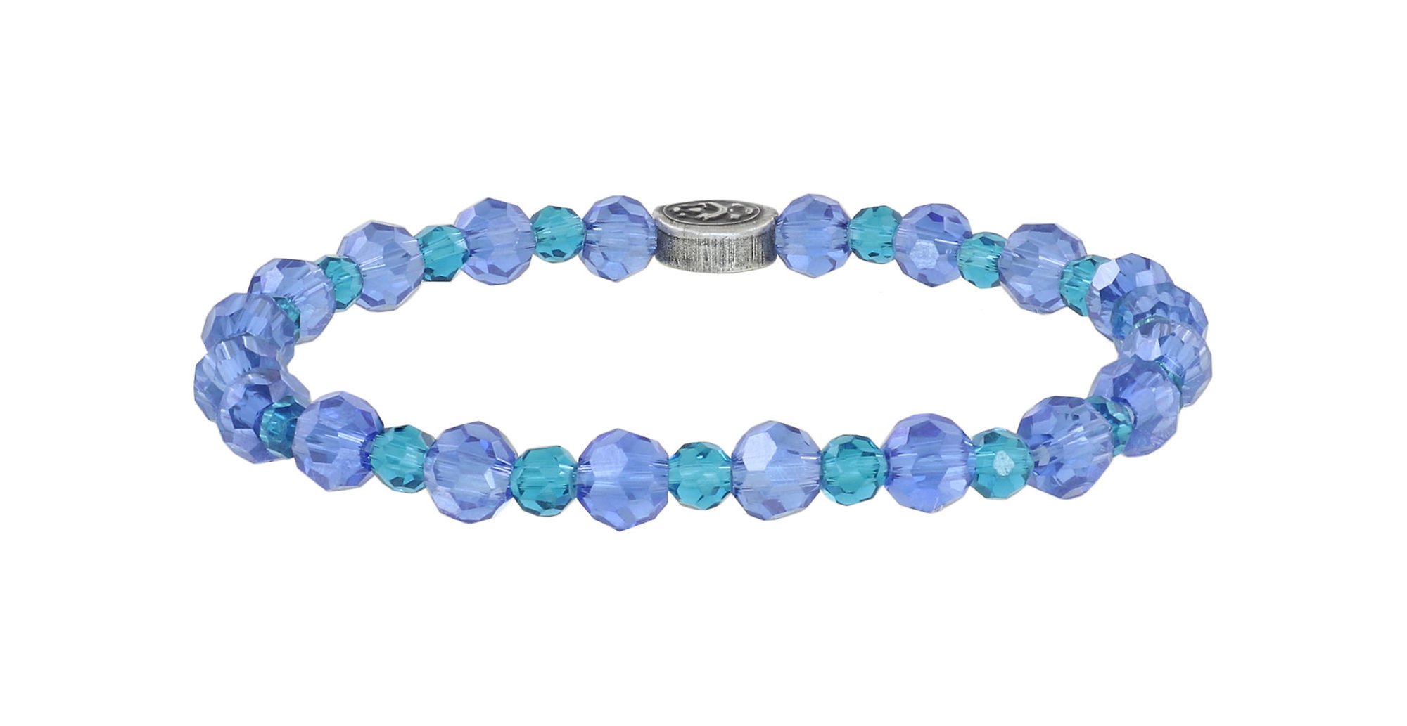 Bild für Armband elastisch Bead Snake Jelly Blau  
