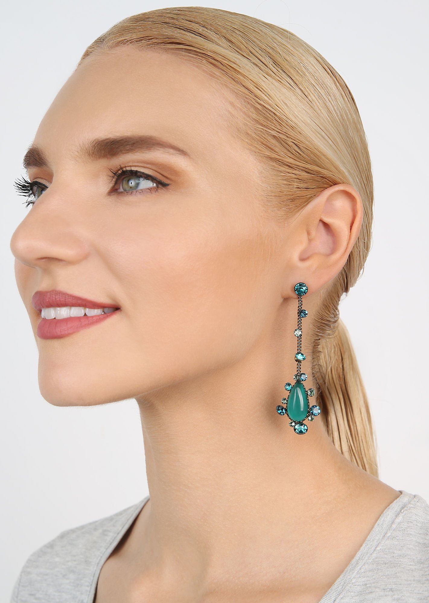 Bild für Ohrstecker baumelnd Gorgeous Grün  