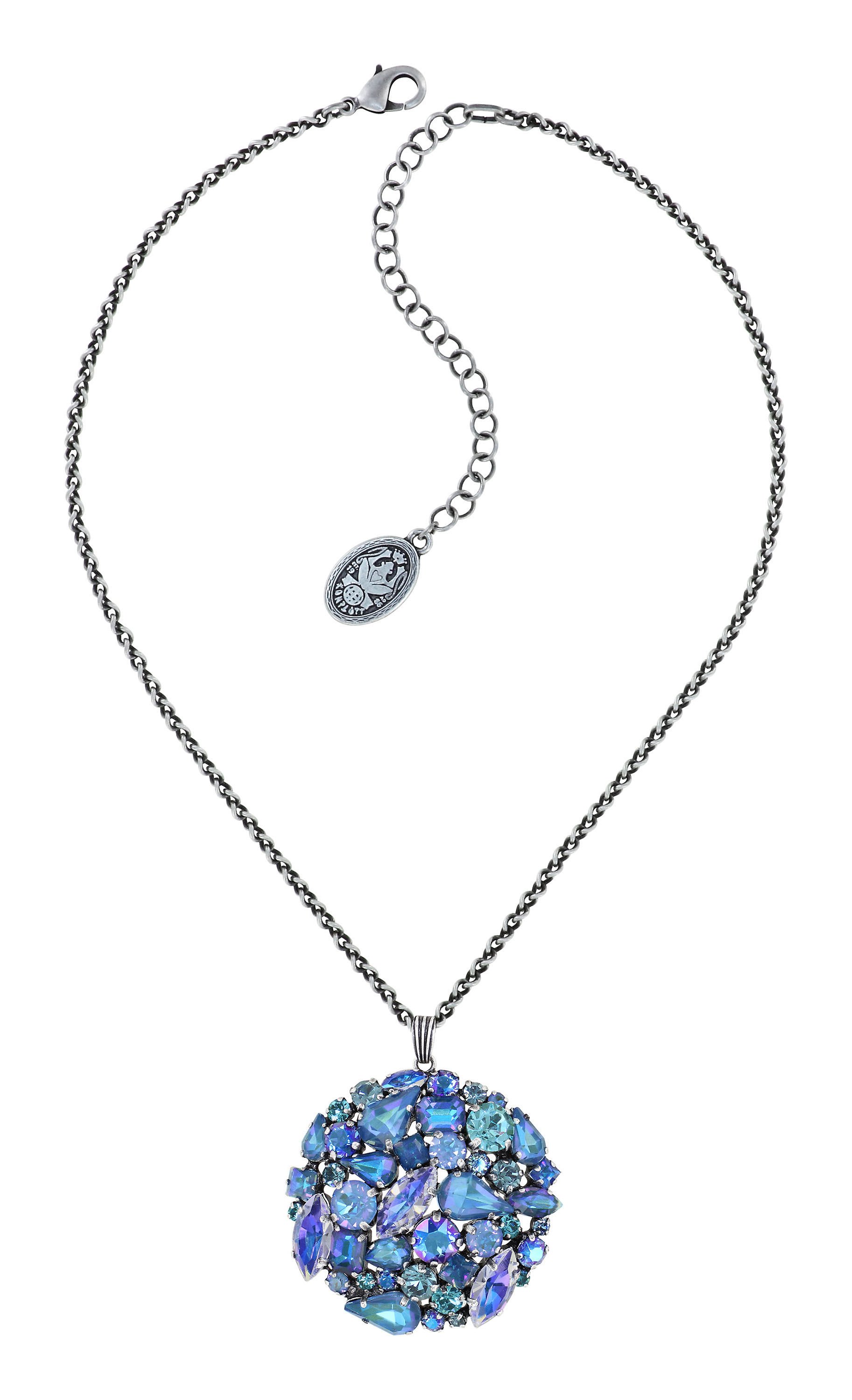 image for Necklace Pendant Ballroom Blue  size L