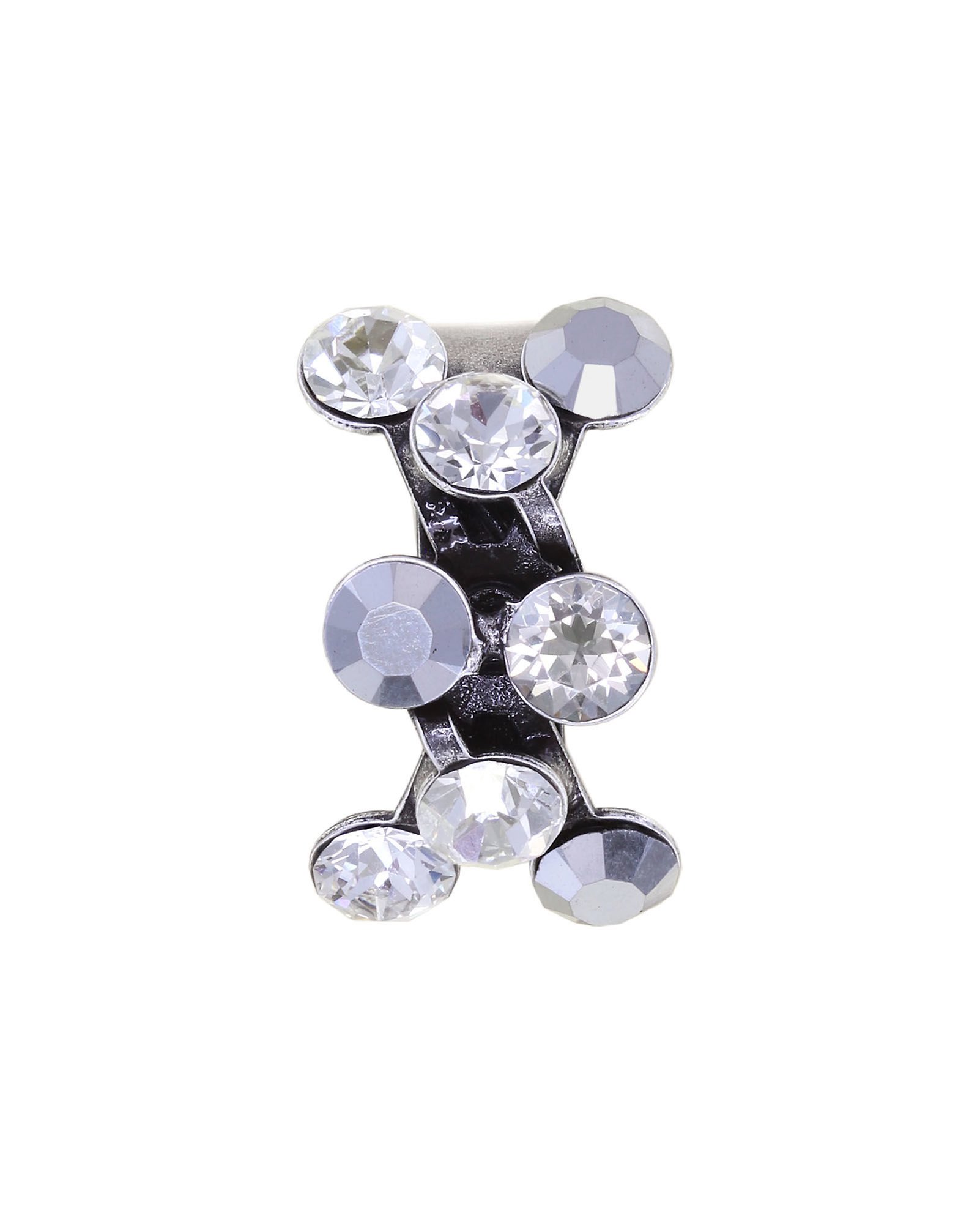 image for Ear cuff Magic Fireball White / Grey  Classic Size (21mm Ø)
