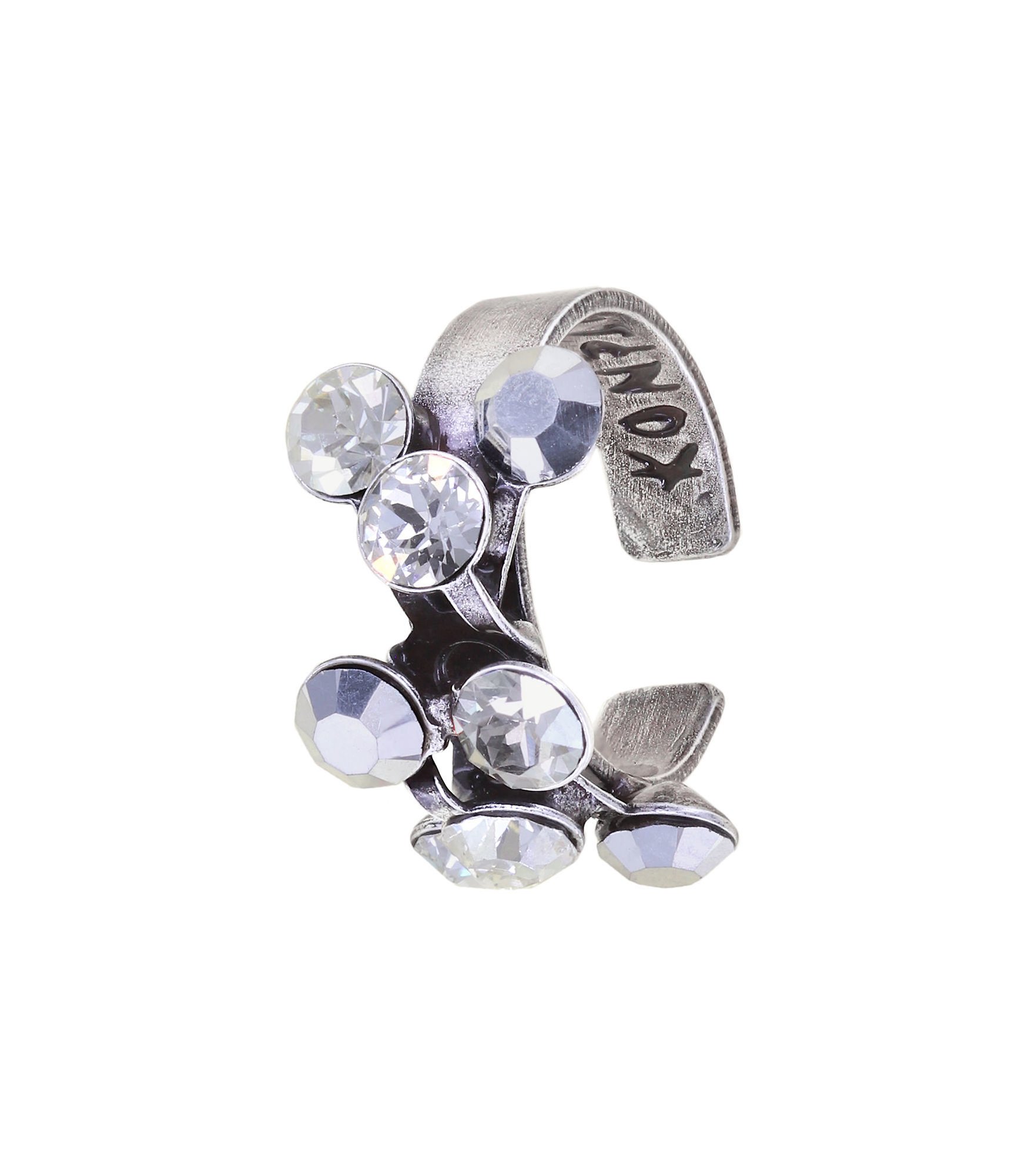 image for Ear cuff Magic Fireball White / Grey  Classic Size (21mm Ø)