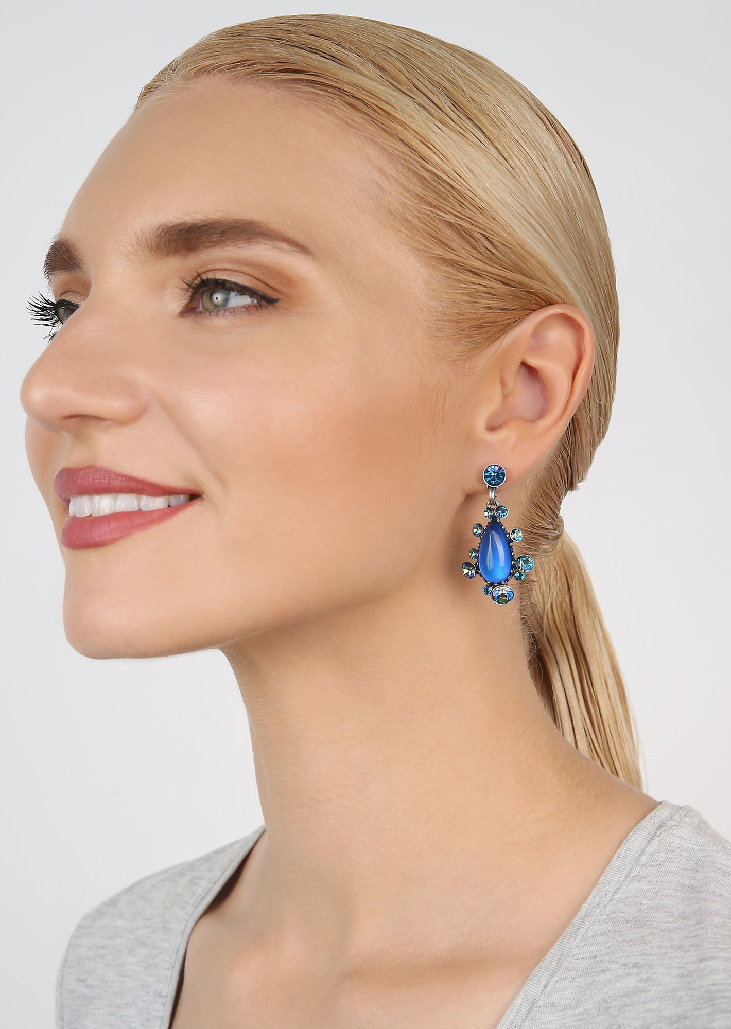 image pour Clou d'oreille pendant Gorgeous Bleu  