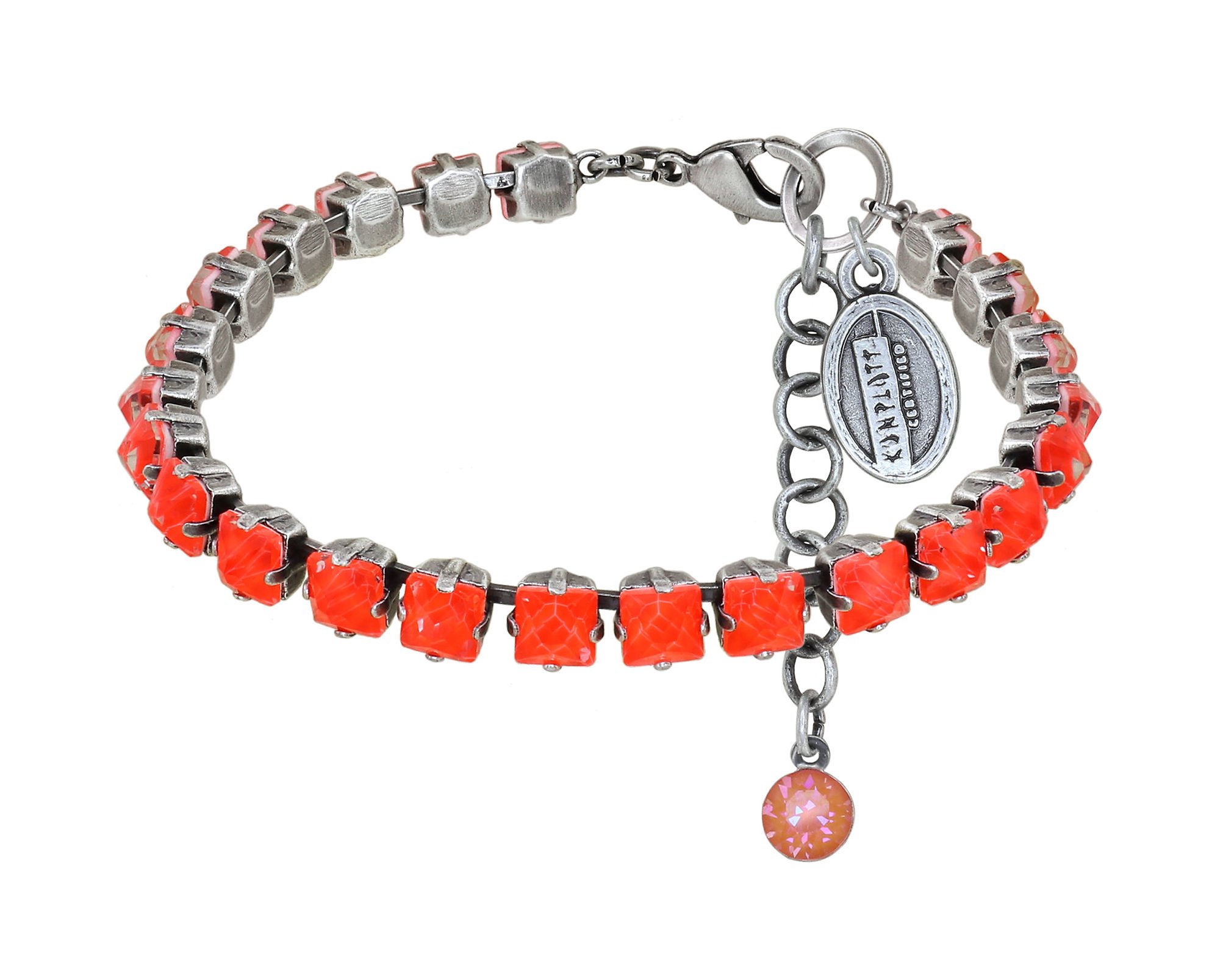 Bild für Fußkettchen Punk Classics Rot / Orange  Größe S