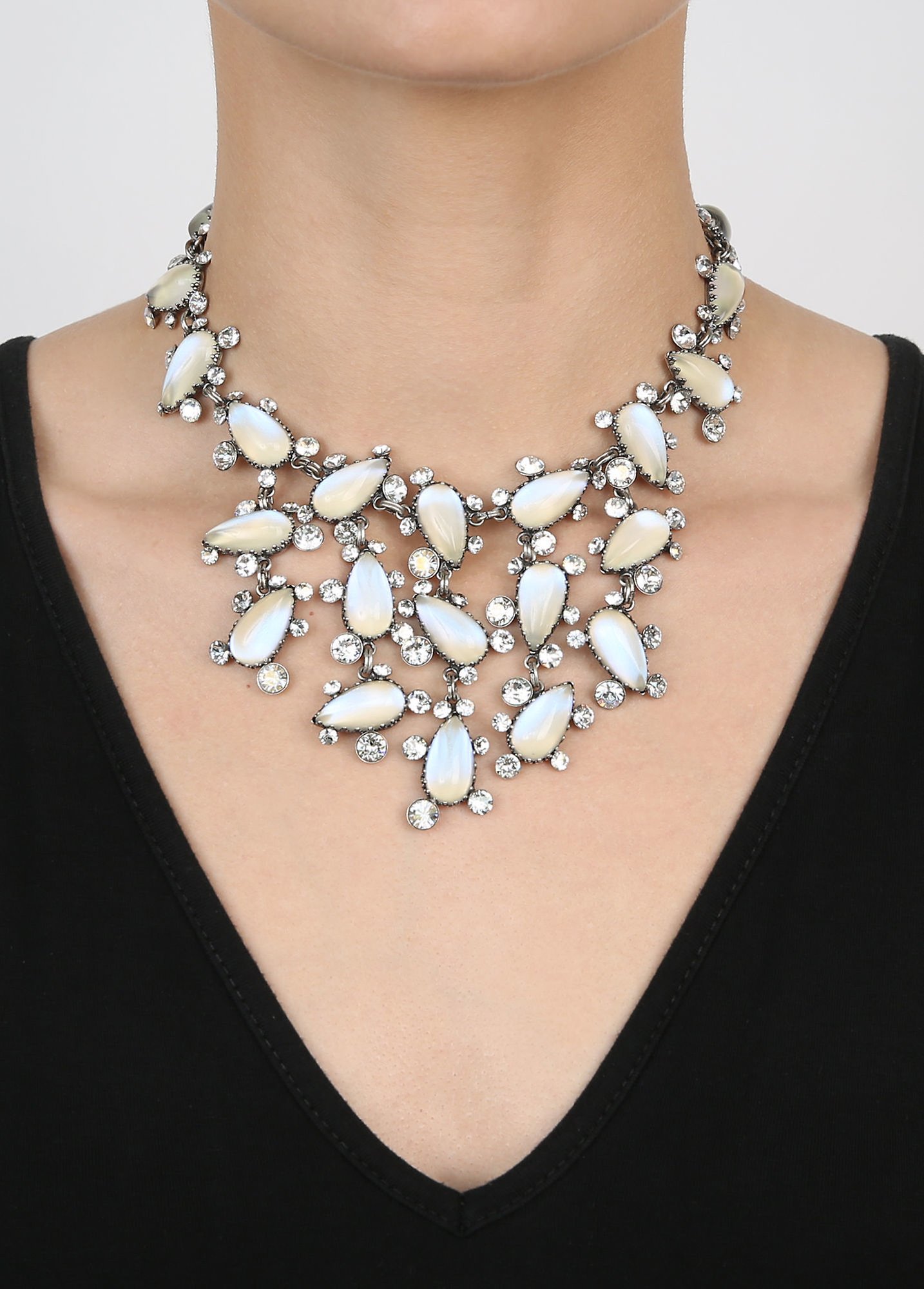 Bild für Halskette Collier Gorgeous Weiß  