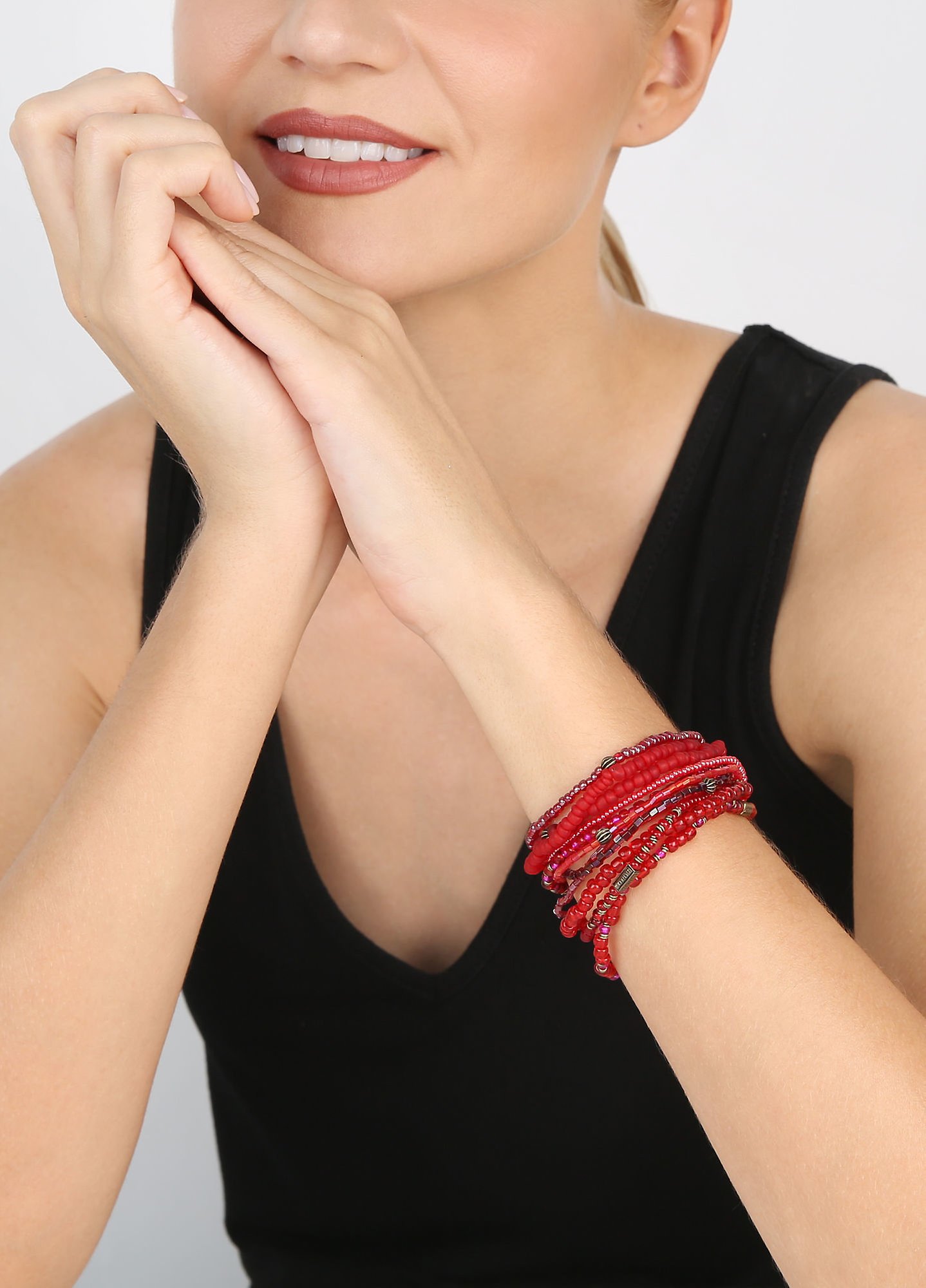 image for Bracelet Elastic Petit Glamour d´Afrique Red  