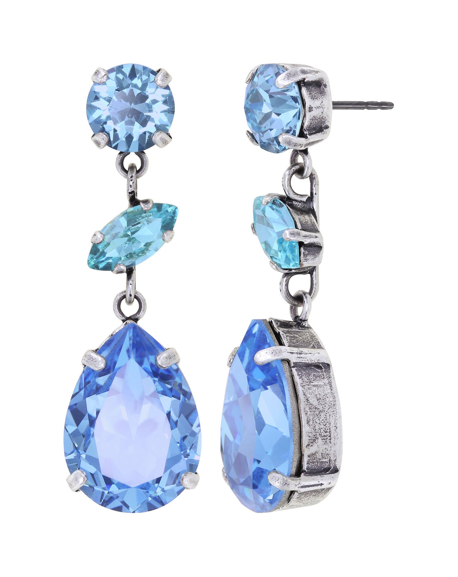 image pour Clou d'oreille pendant Afternoon Tea de Luxe Bleu  