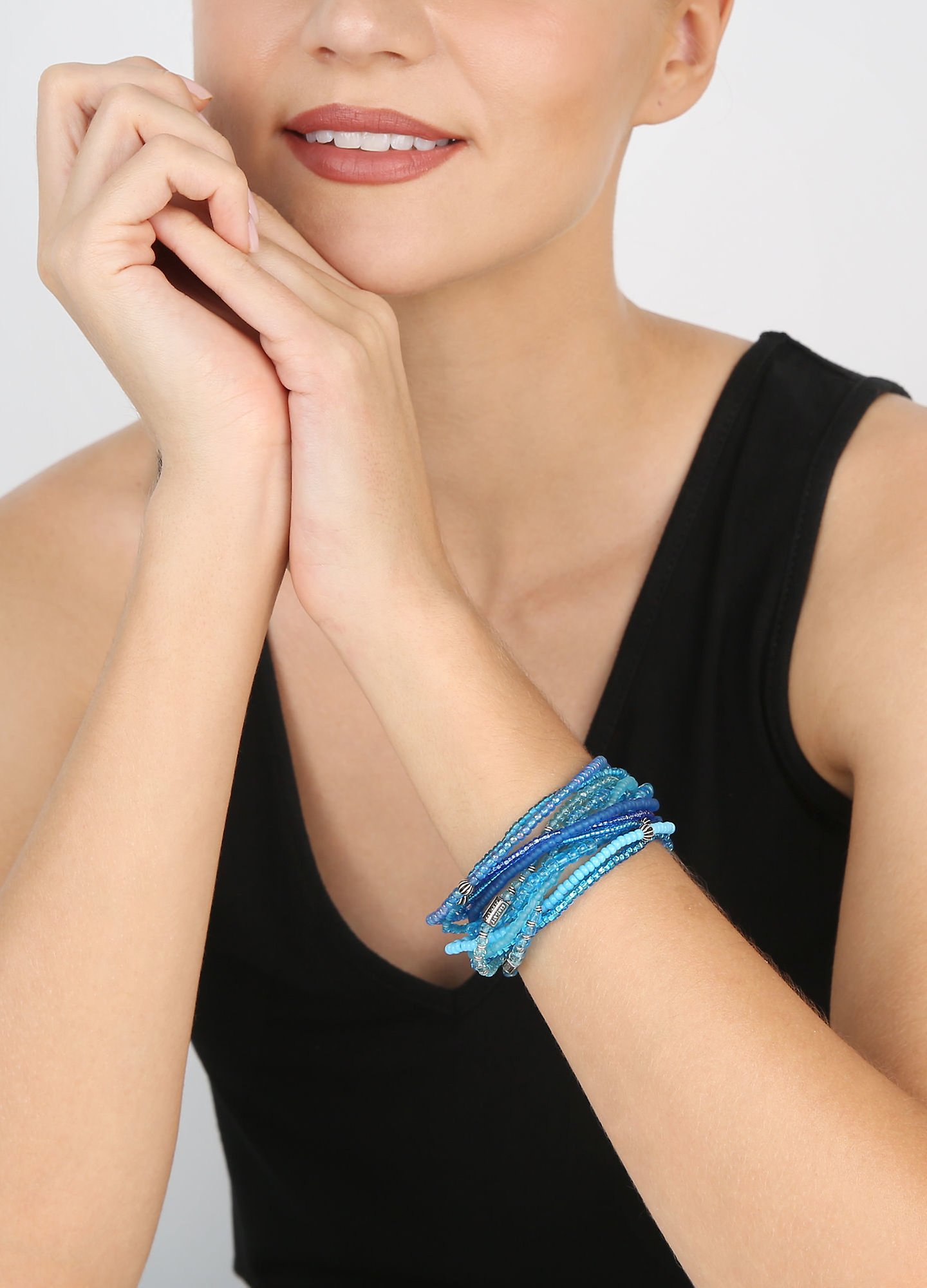 image for Bracelet Elastic Petit Glamour d´Afrique Blue  