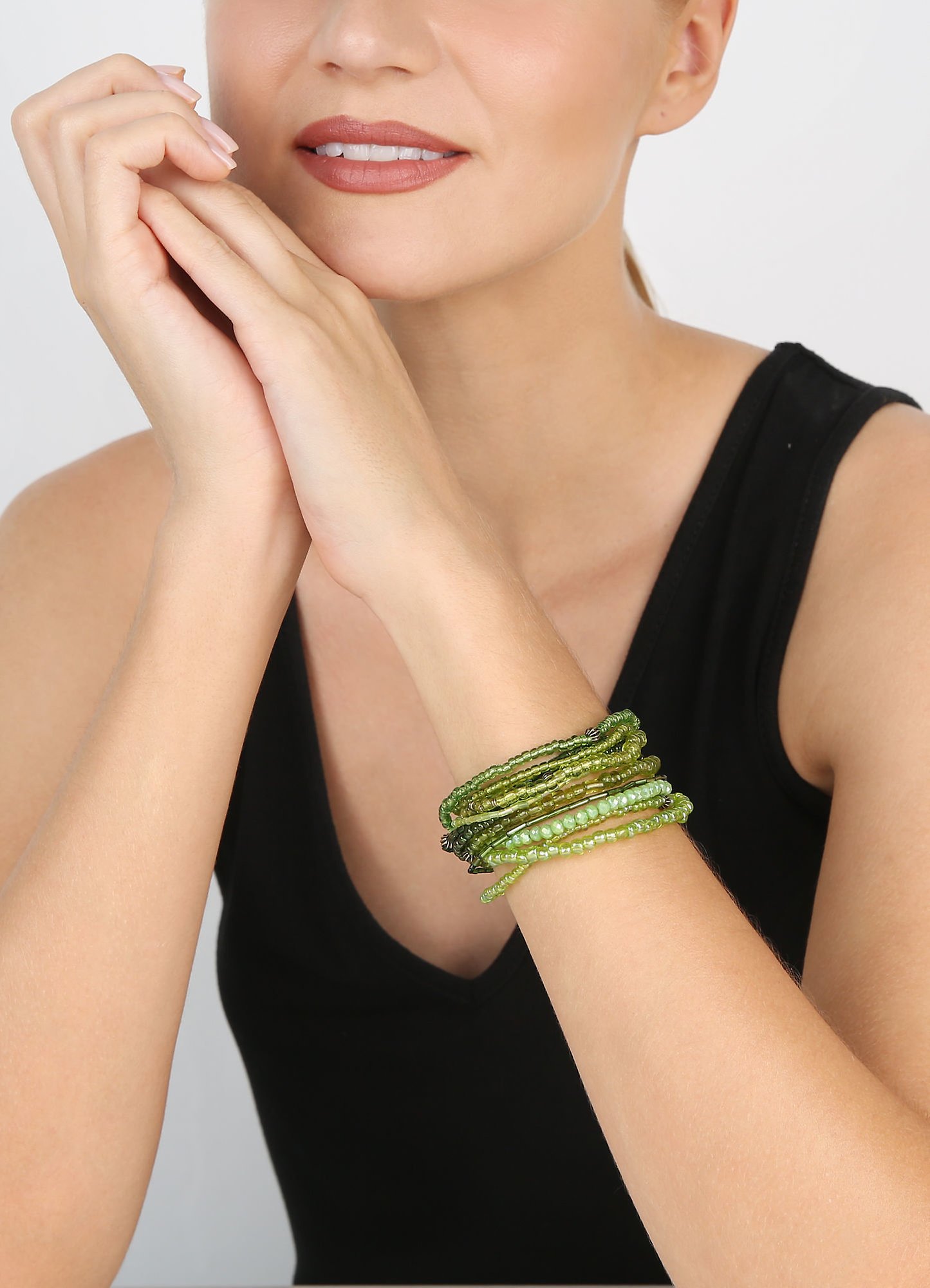 Bild für Armband elastisch Petit Glamour d´Afrique Grün  