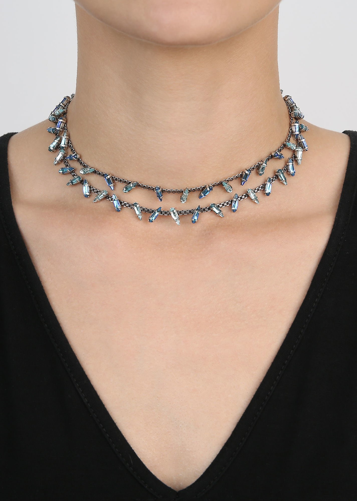 image for Necklace Jumping Drops Blue  