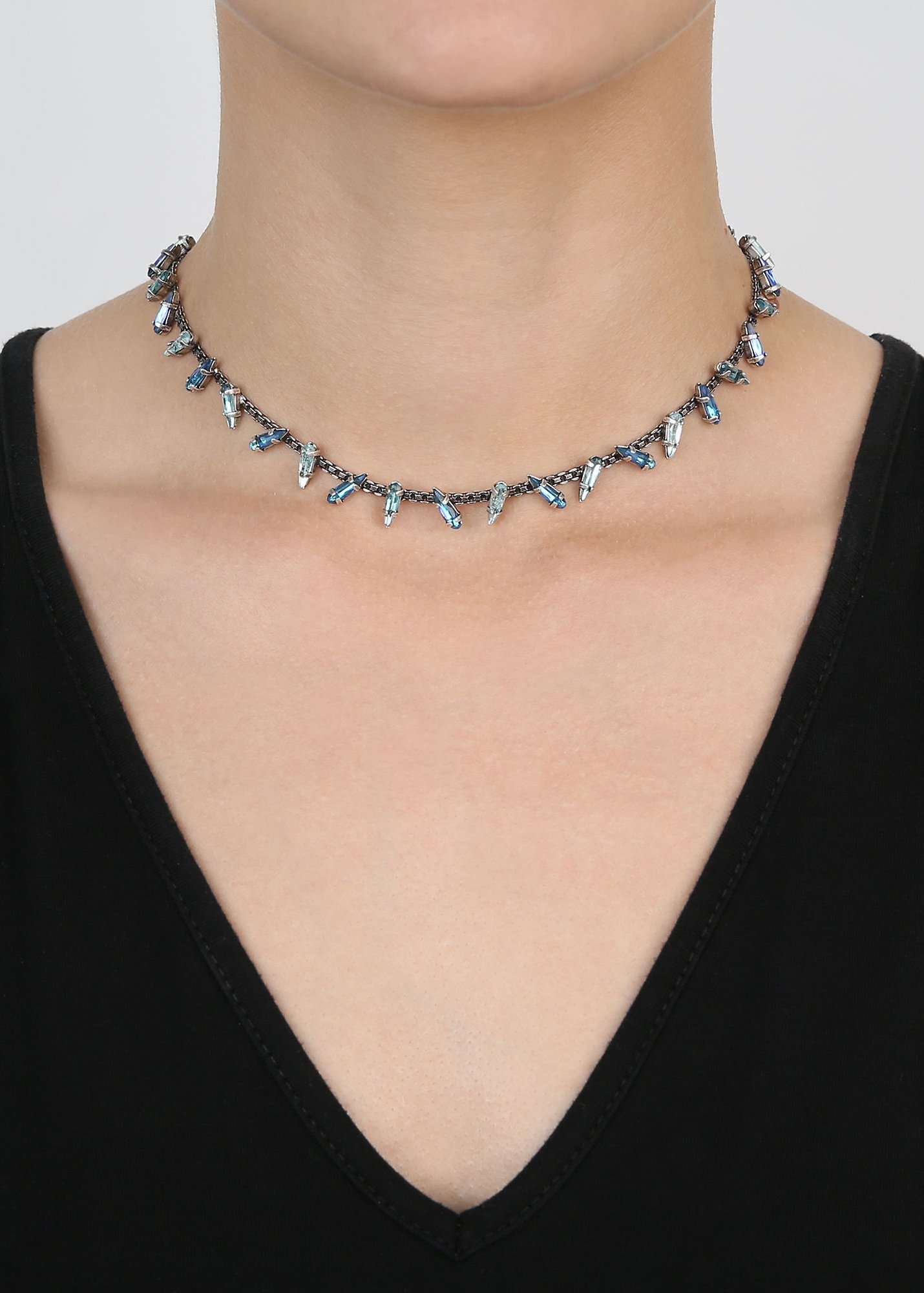 image for Necklace Jumping Drops Blue  