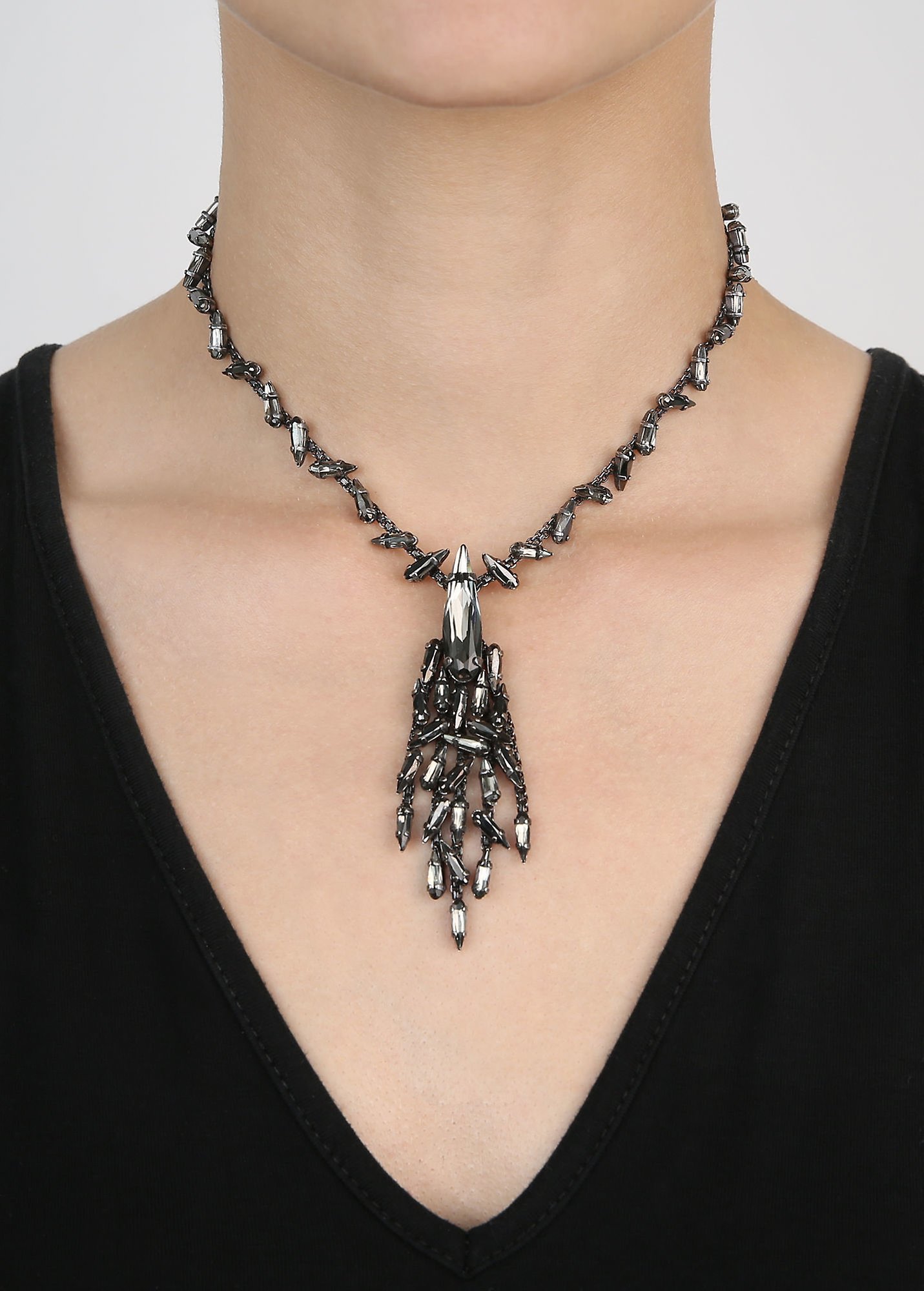 image for Necklace-Y Jumping Drops Black  