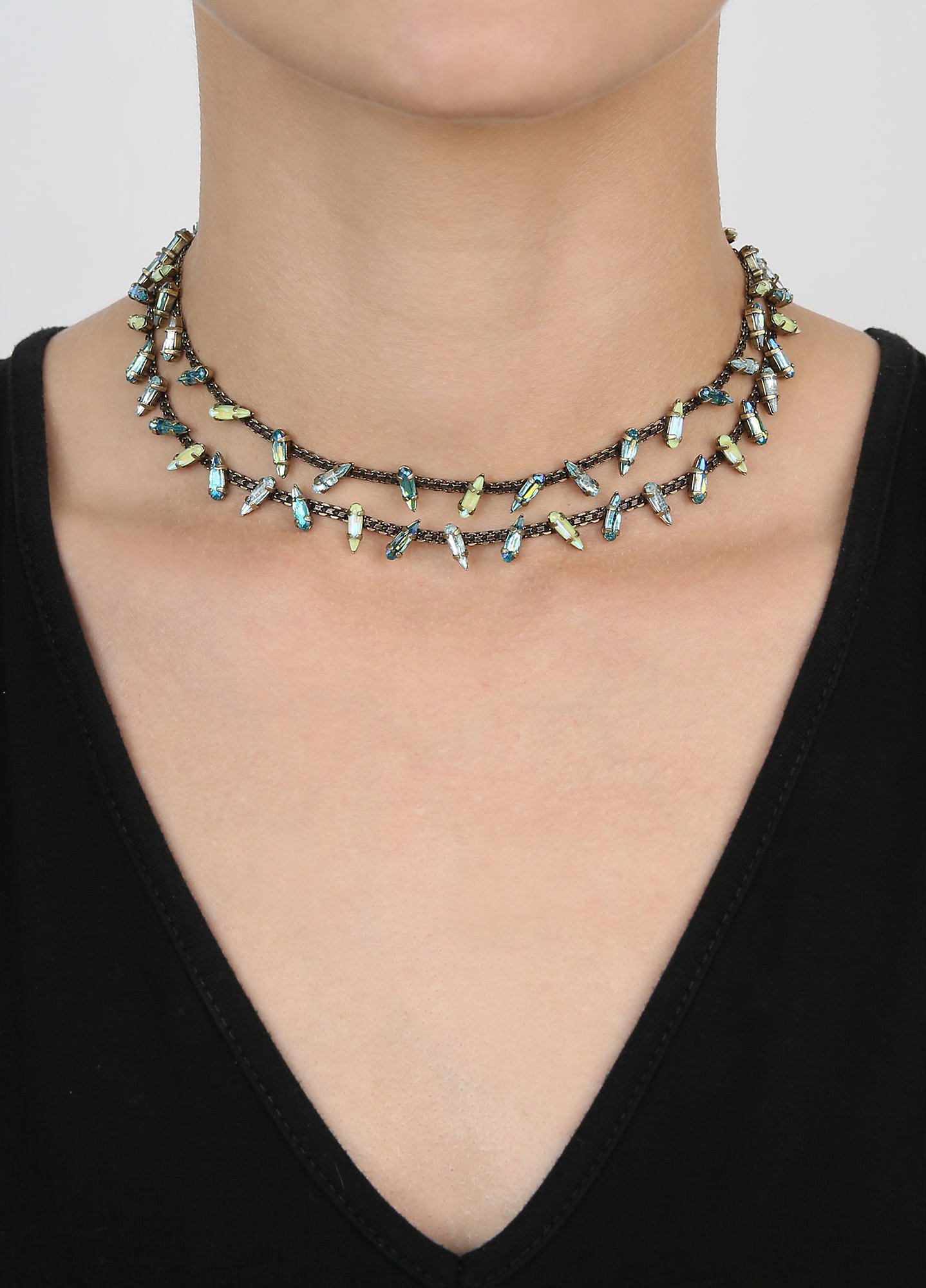 image for Necklace Jumping Drops Green  