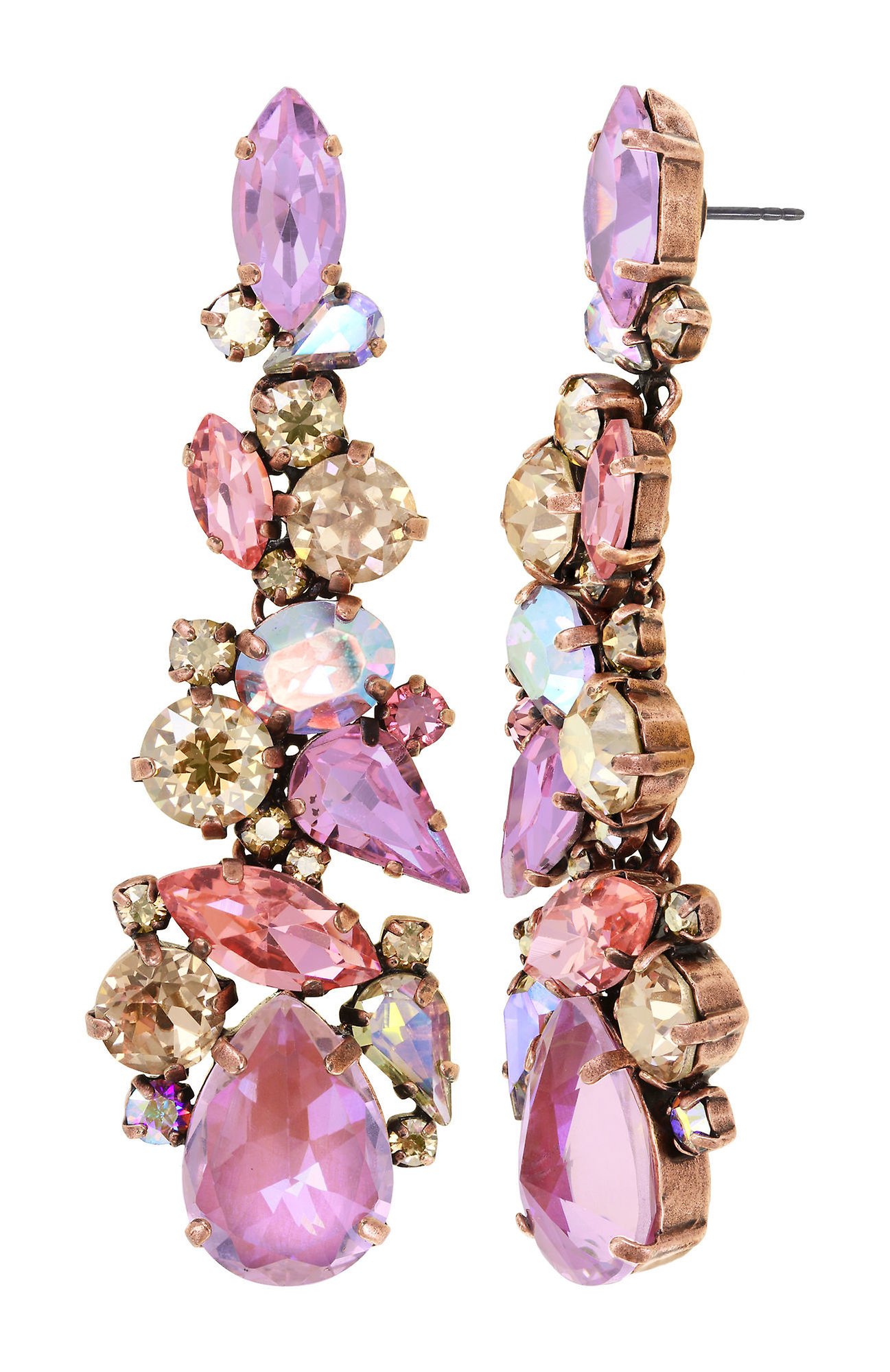 image for Earring Stud Dangling Afternoon Tea de Luxe Beige  