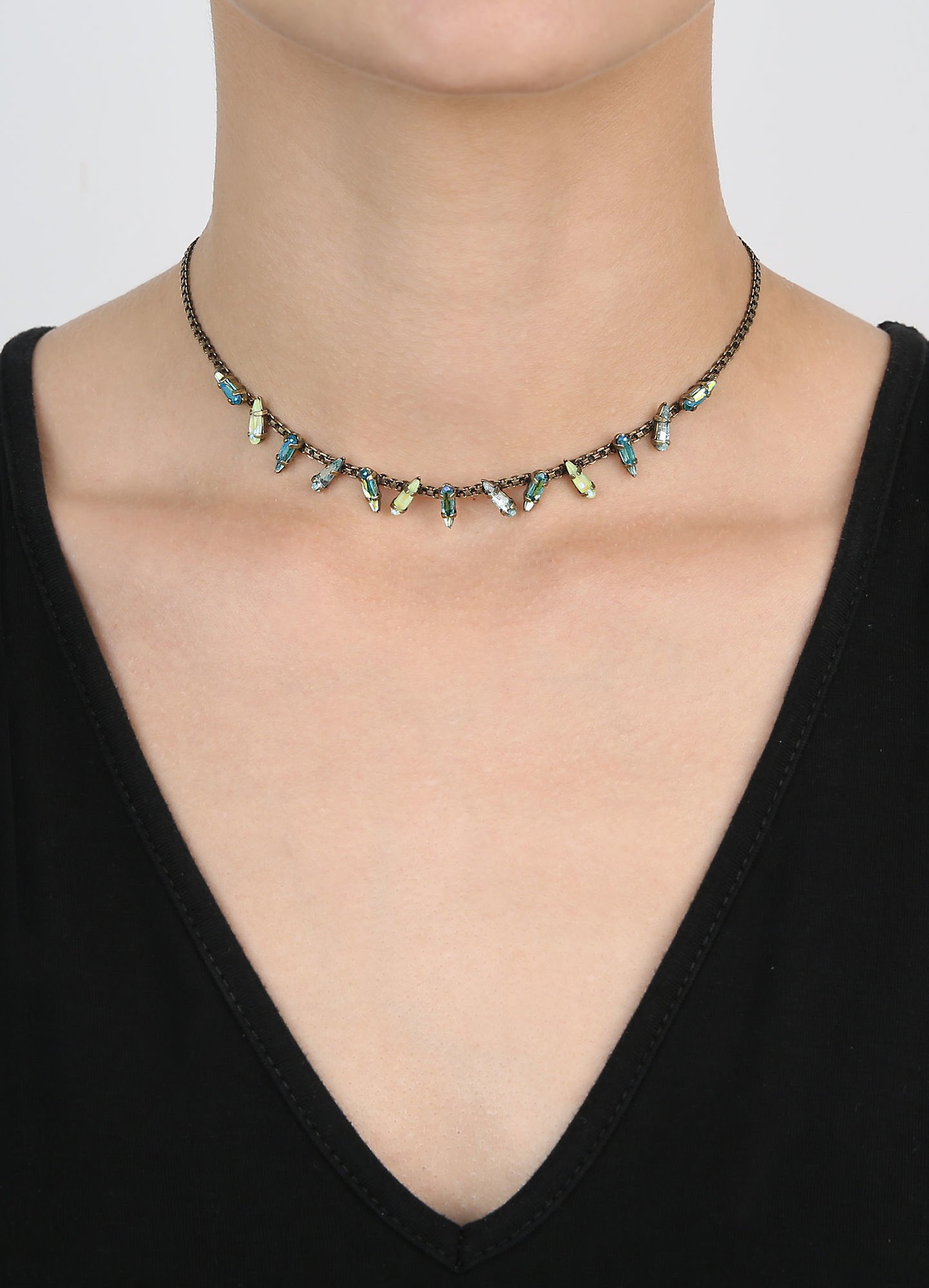 image for Necklace Jumping Drops Green  