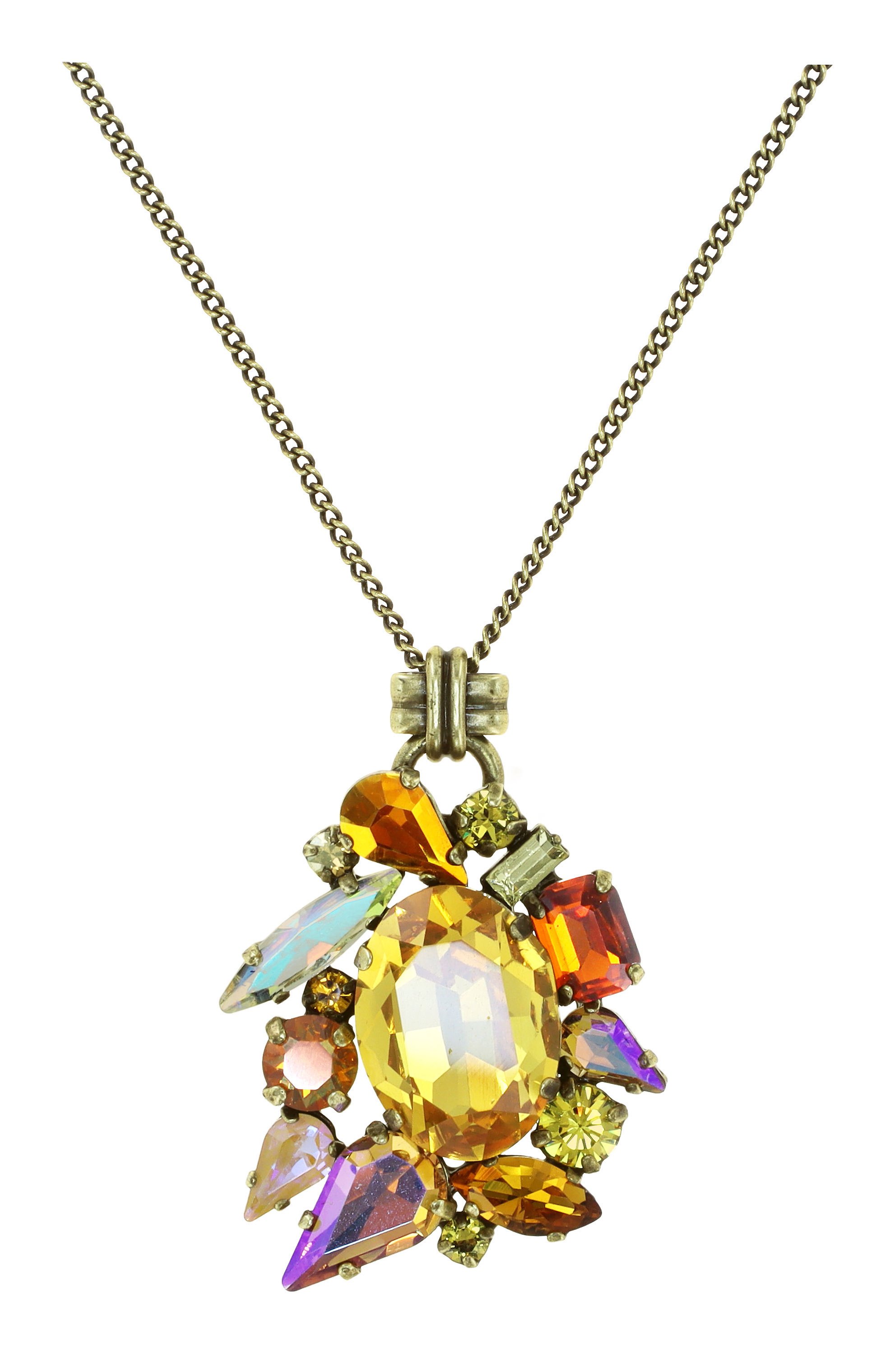 image for Necklace Pendant Love Letters Yellow  