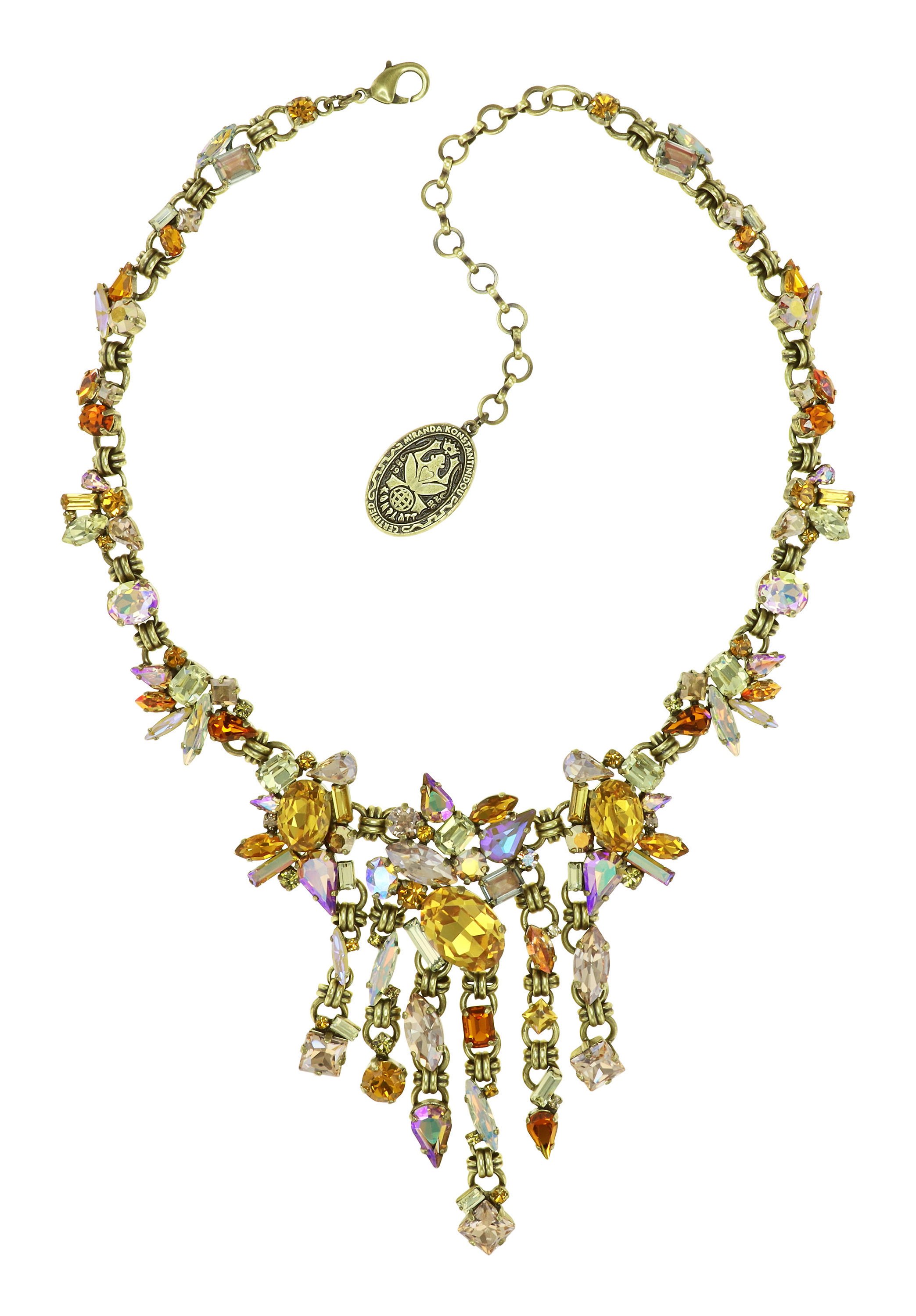 image for Necklace Collier Love Letters Yellow  