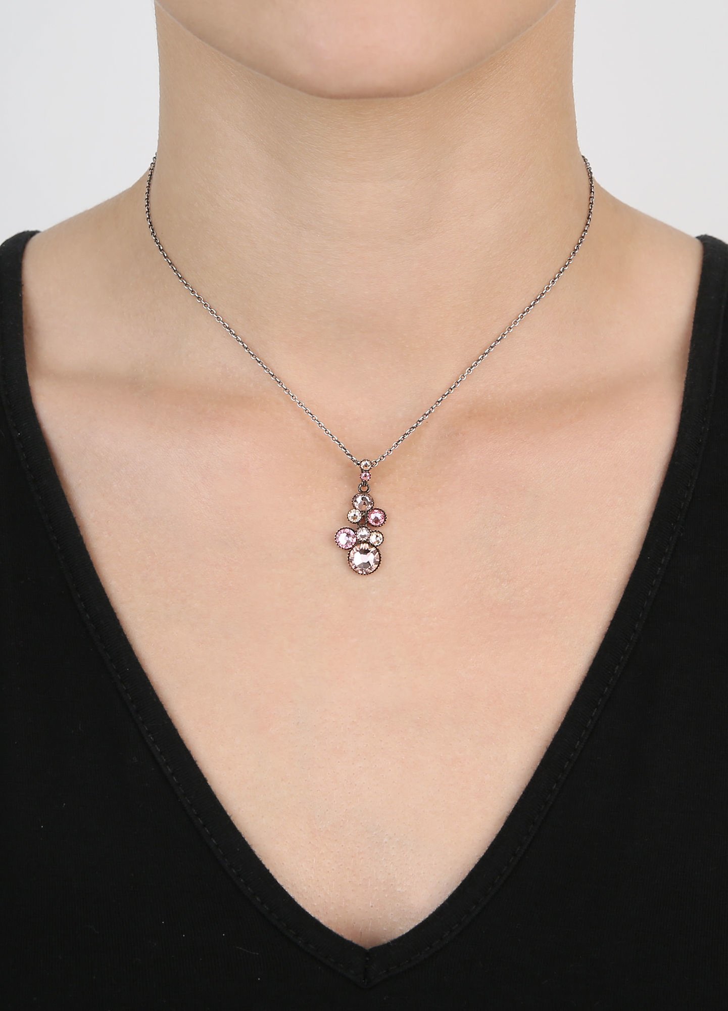 image for Necklace Pendant Water Cascade Beige  