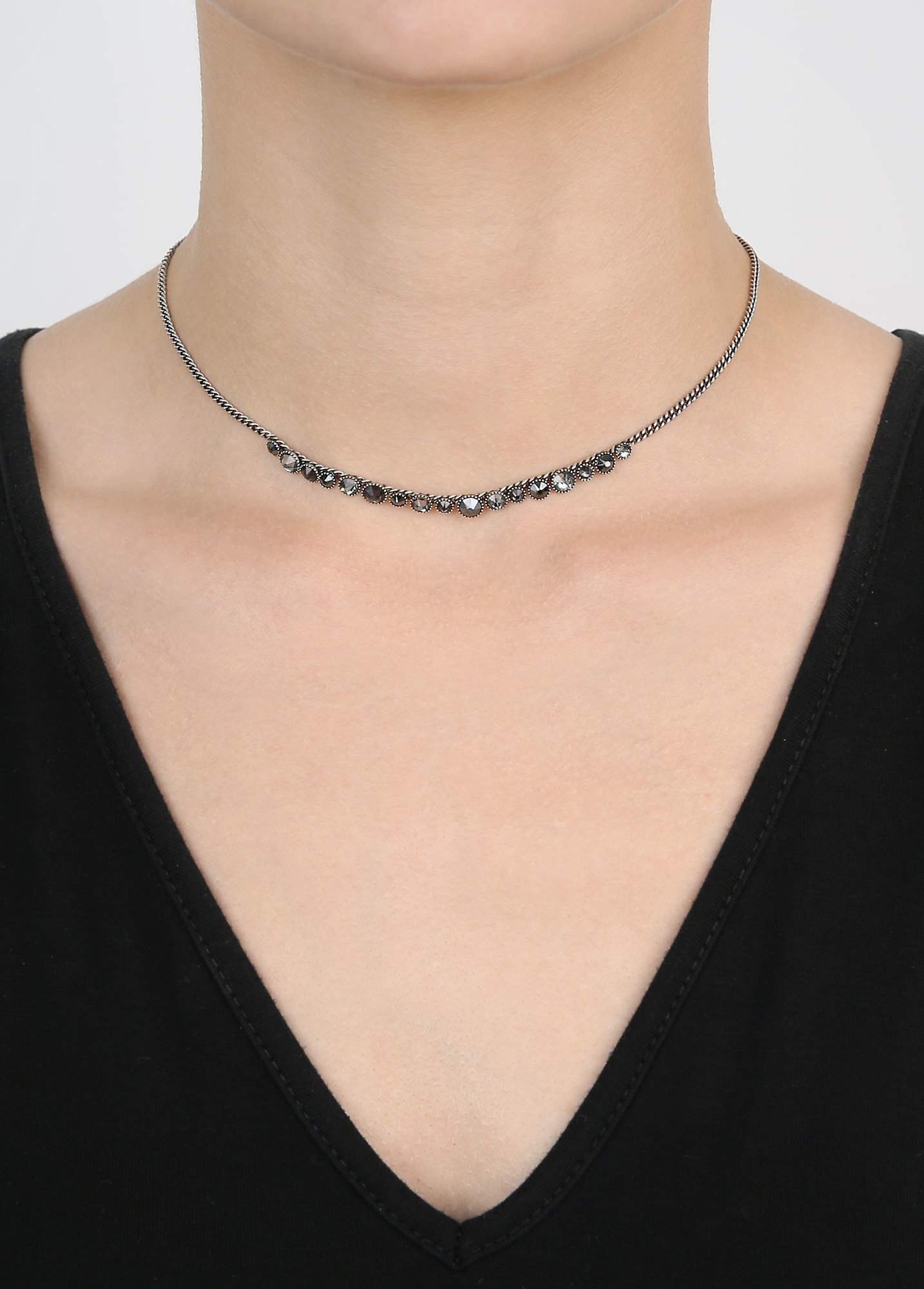 image for Necklace Water Cascade Black  