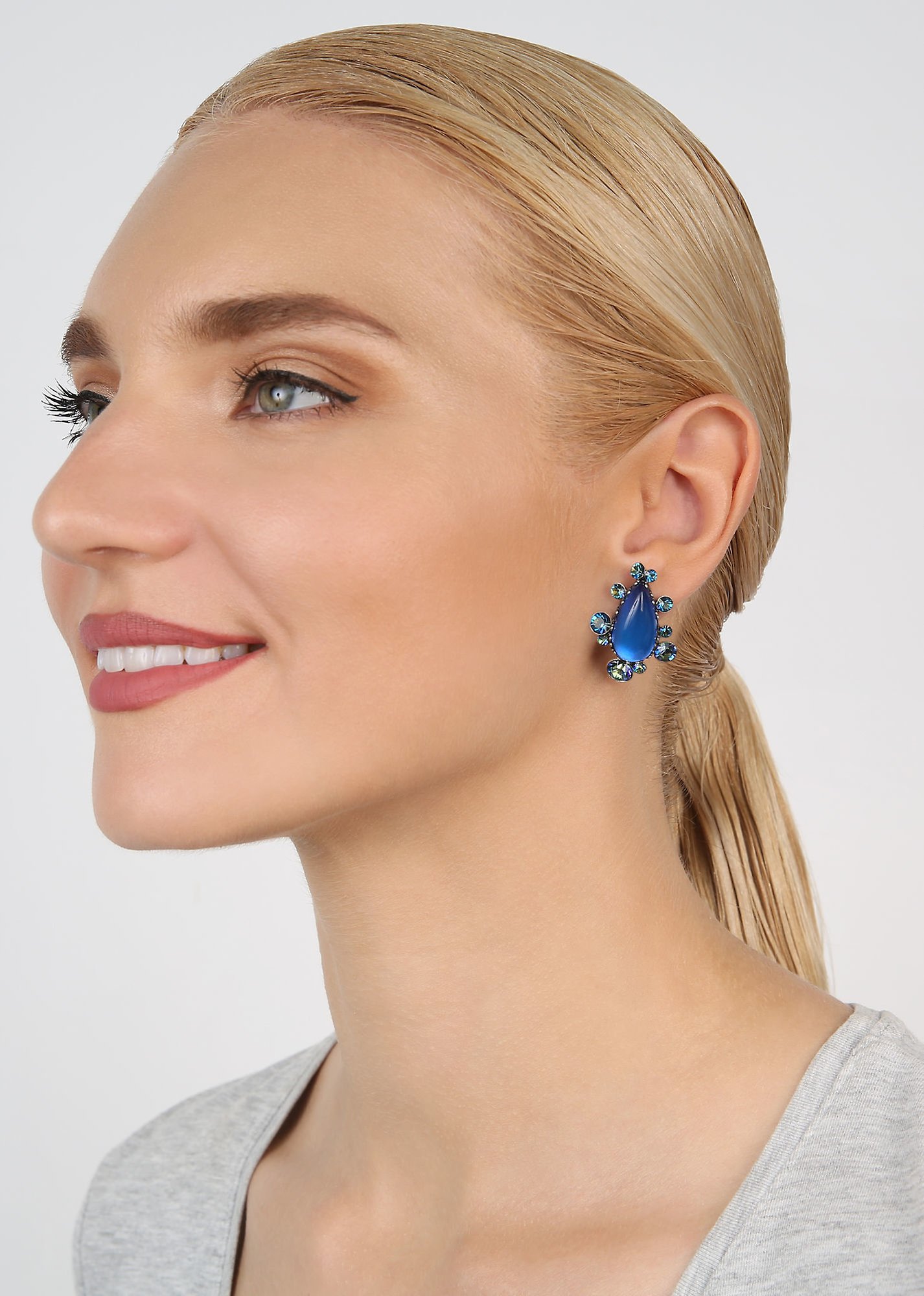 Bild für Ohrringe mit Clip Gorgeous Blau  