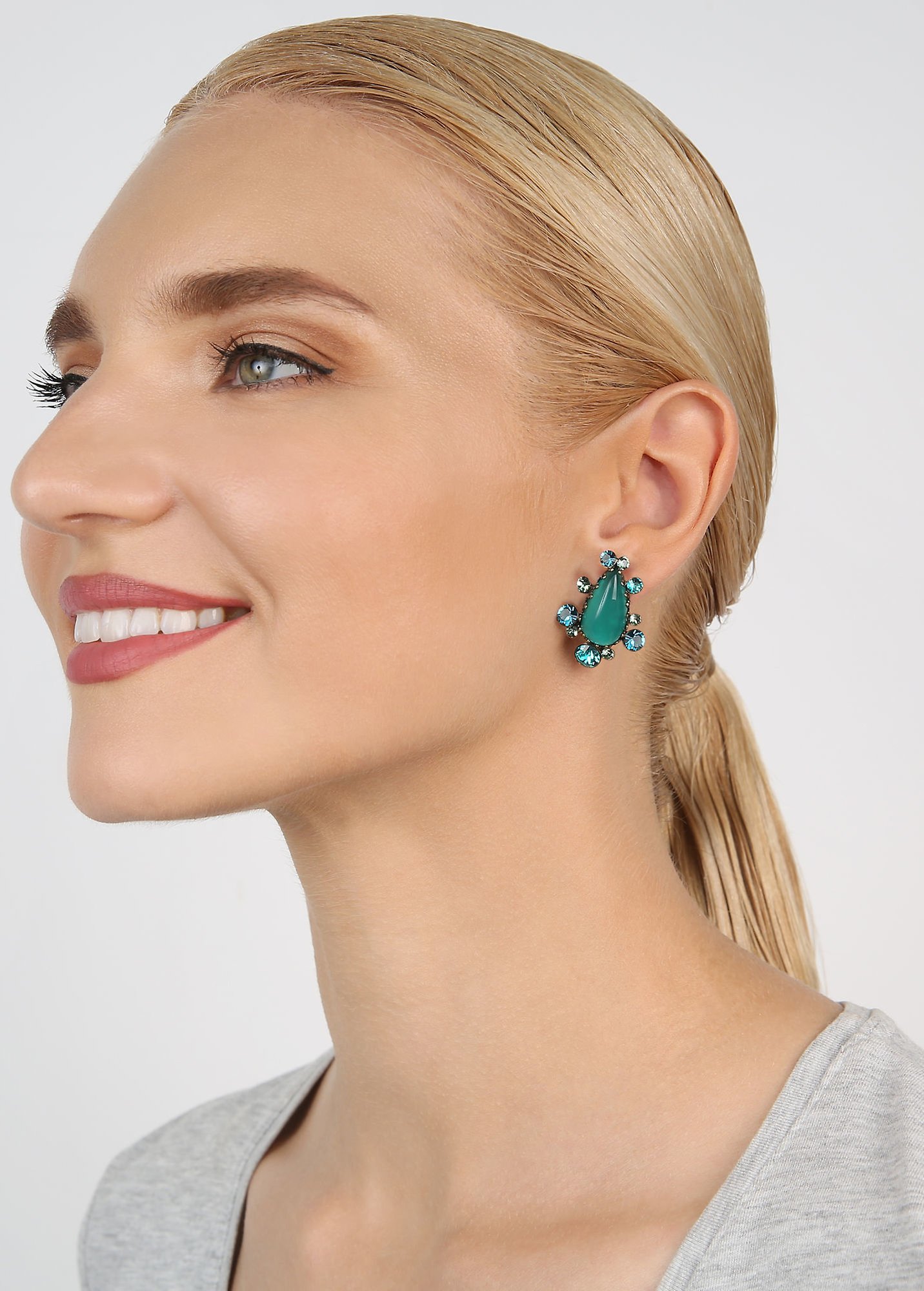 Kép Earring clip Gorgeous Green  