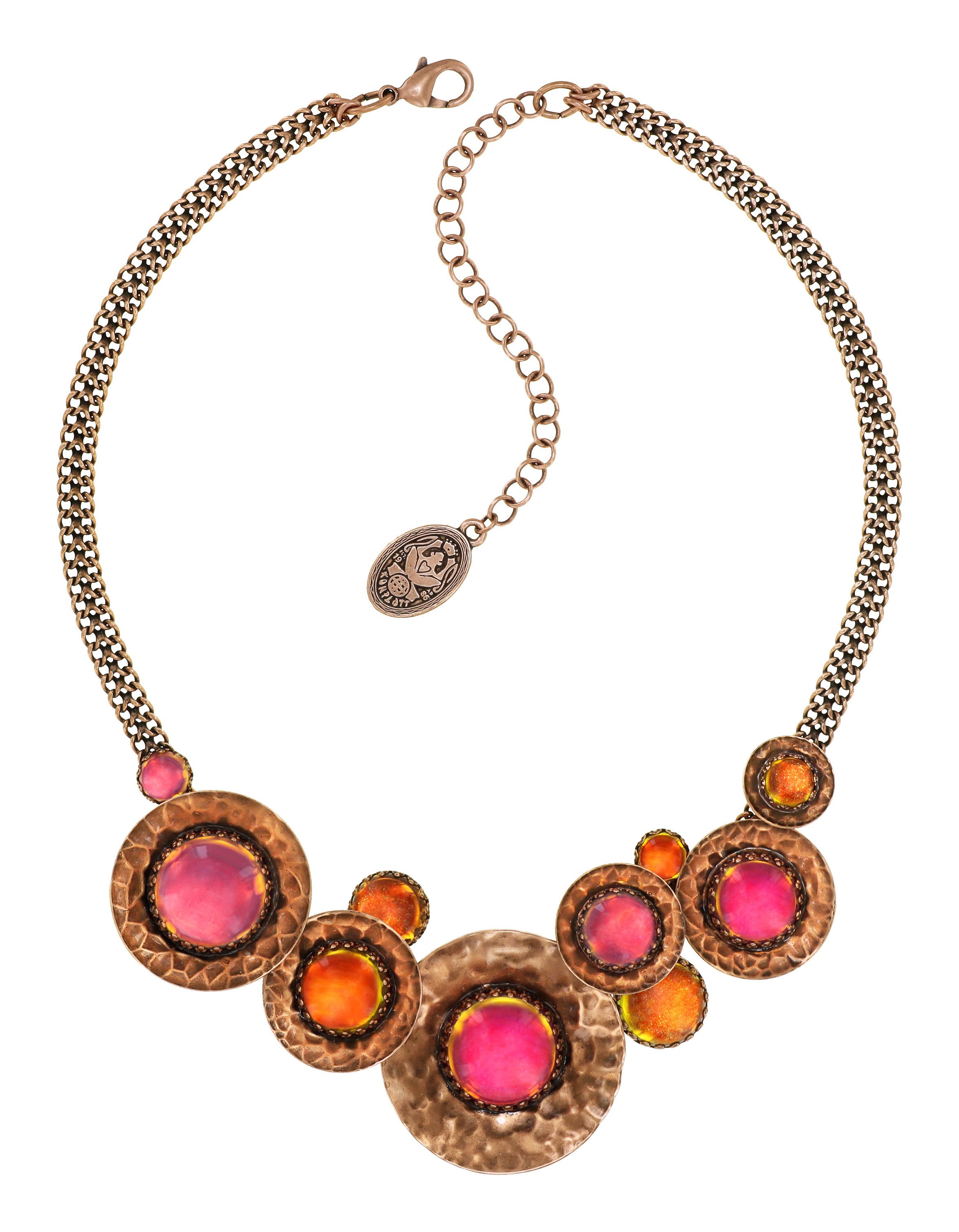 image pour Collier Honey Drops in Space Orange  