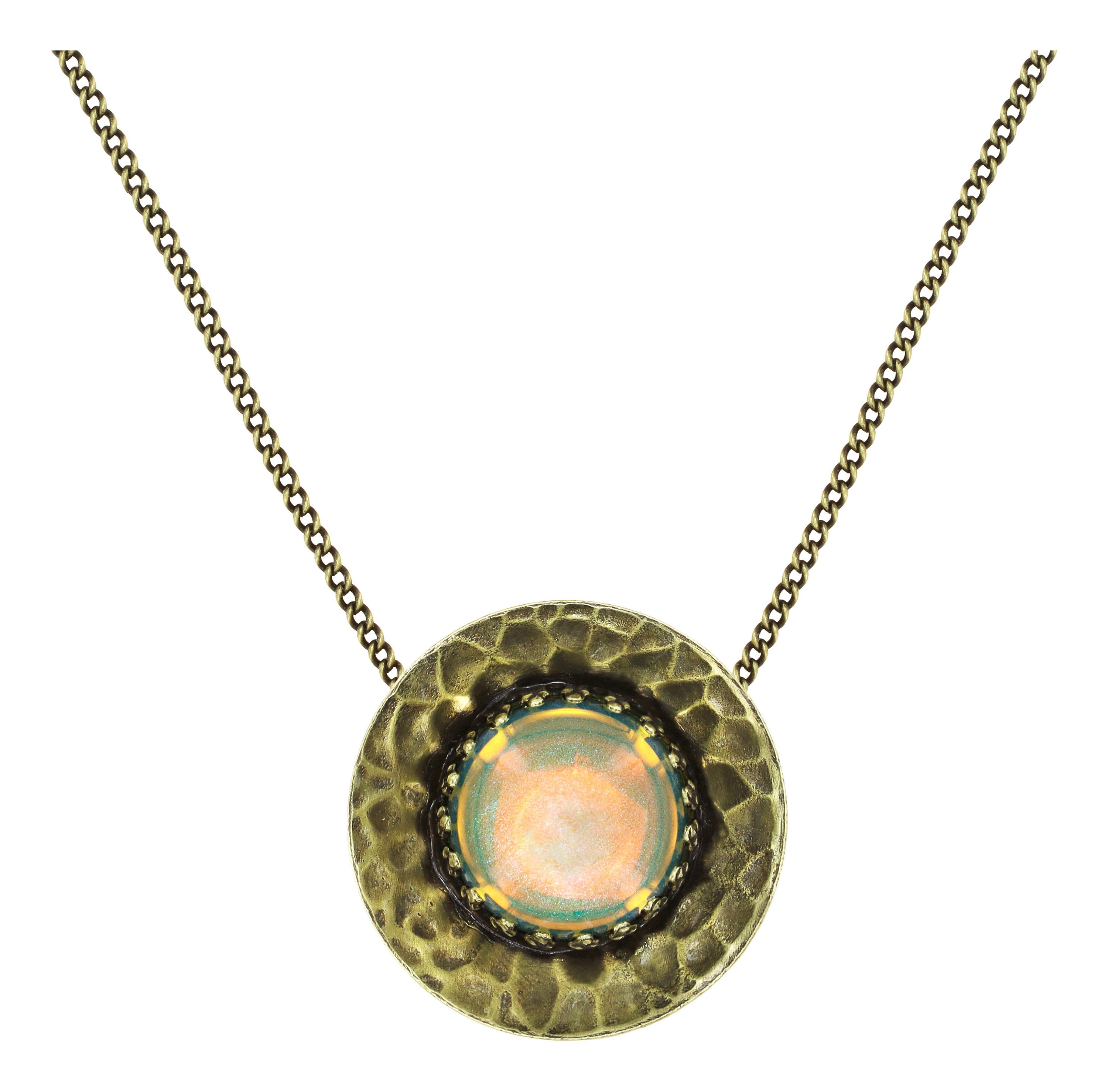 image for Necklace Pendant Honey Drops in Space Multi  size XL