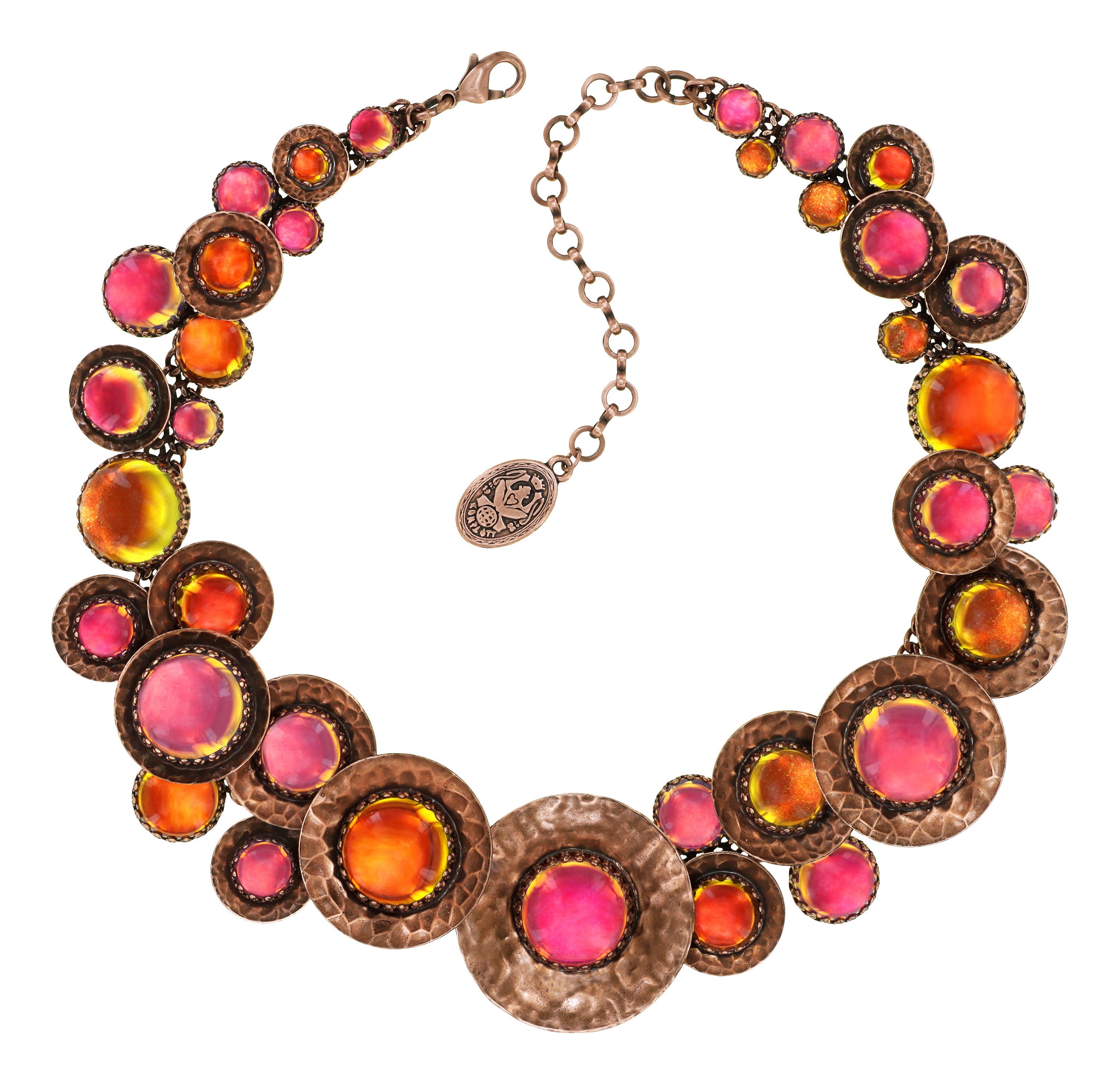 Bild für Halskette Collier Honey Drops in Space Orange  
