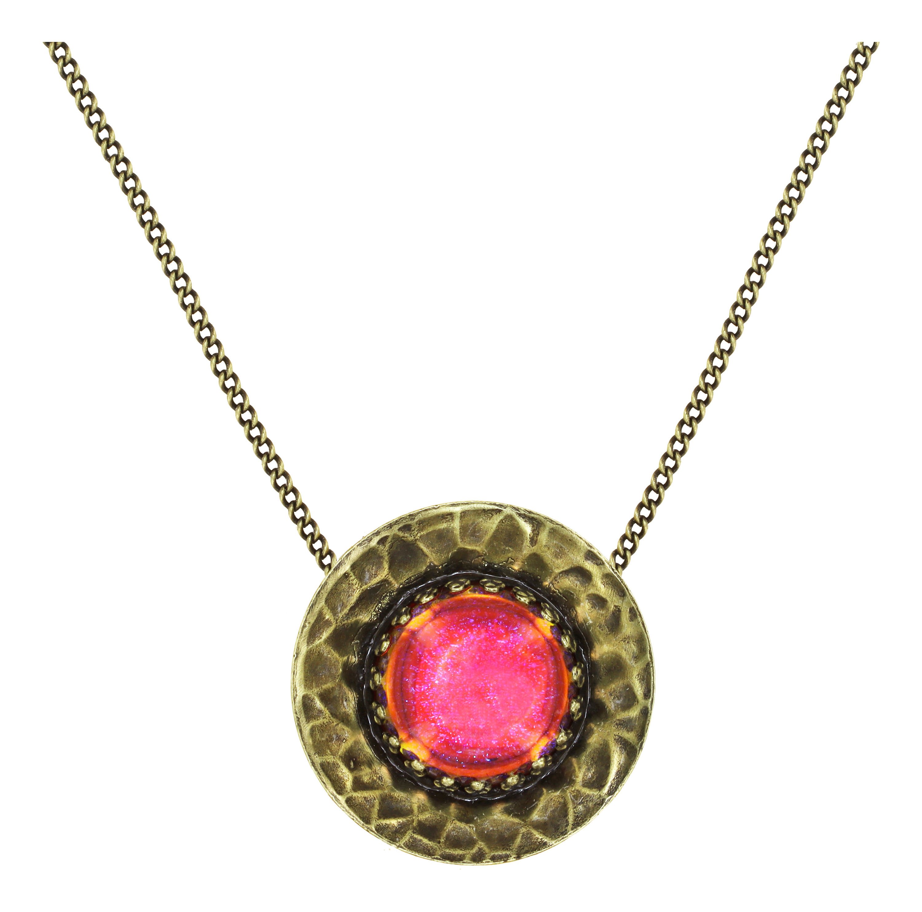 image for Necklace pendant Honey Drops in Space Multi  size XL