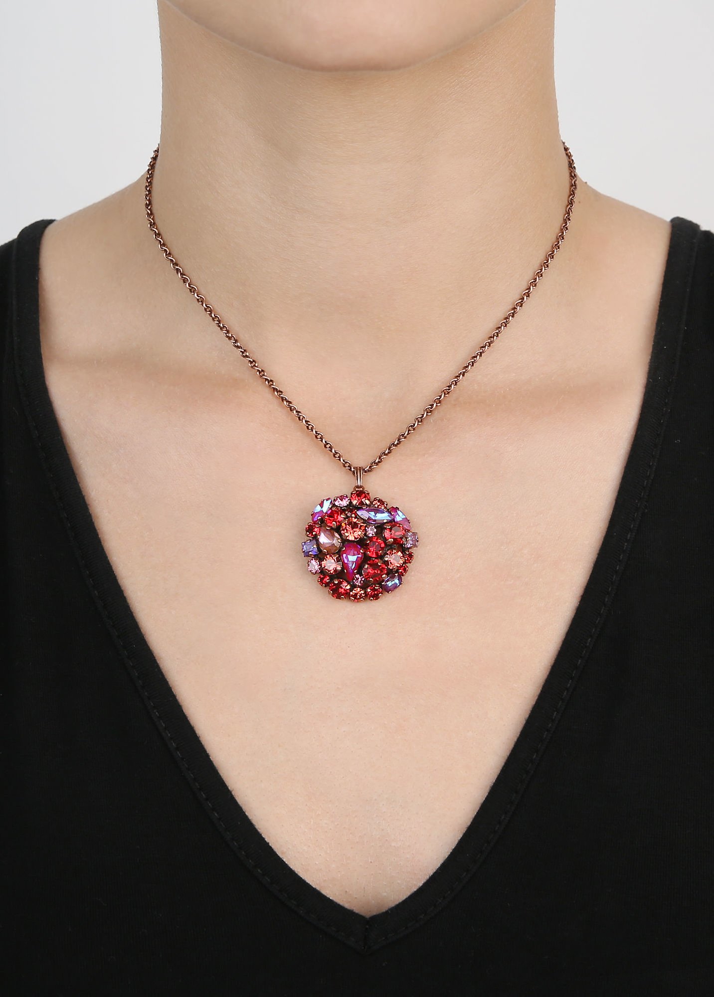 image for Necklace pendant Ballroom Red / Pink  size M