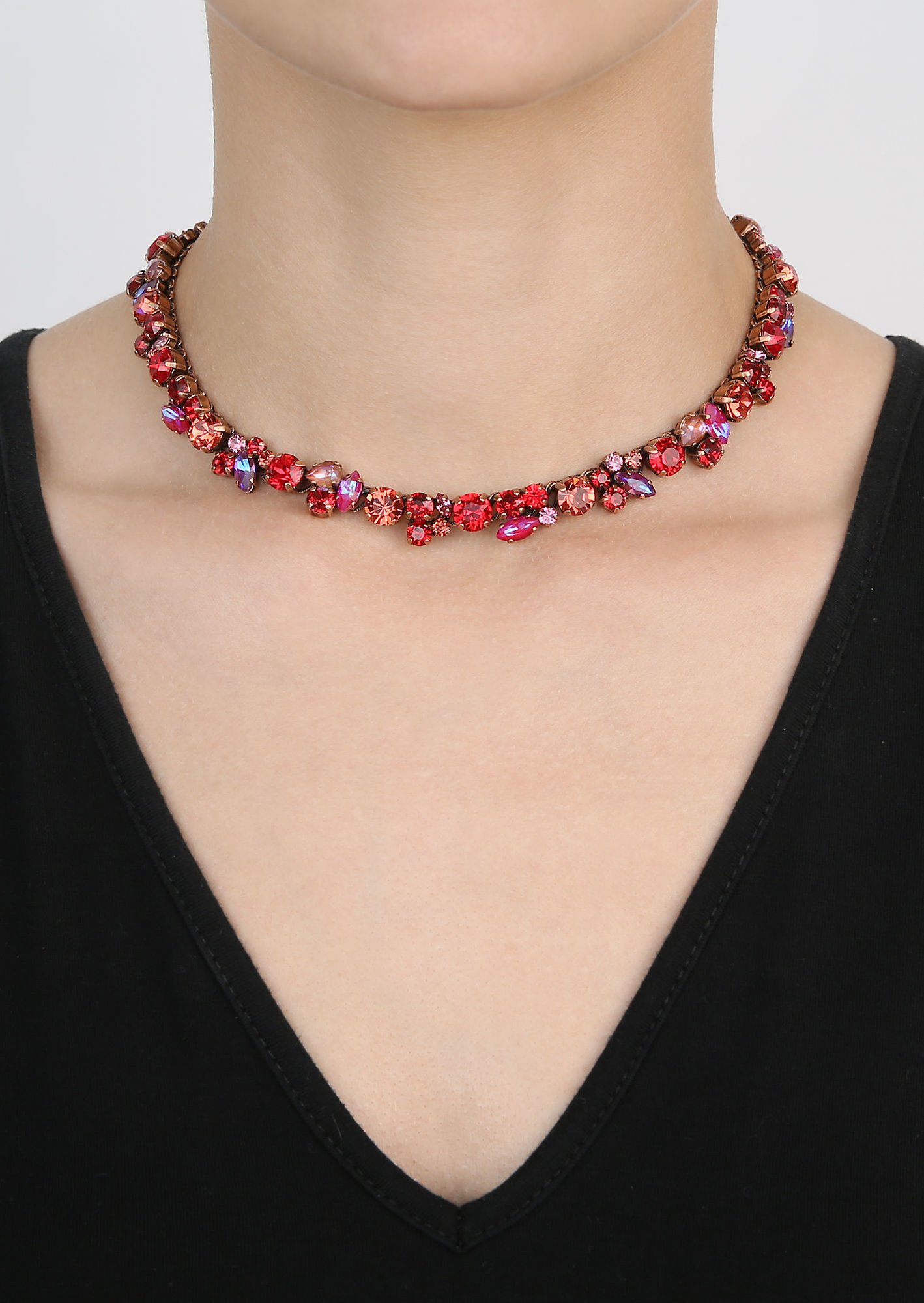 Bild für Halskette Ballroom Rot / Rosa  