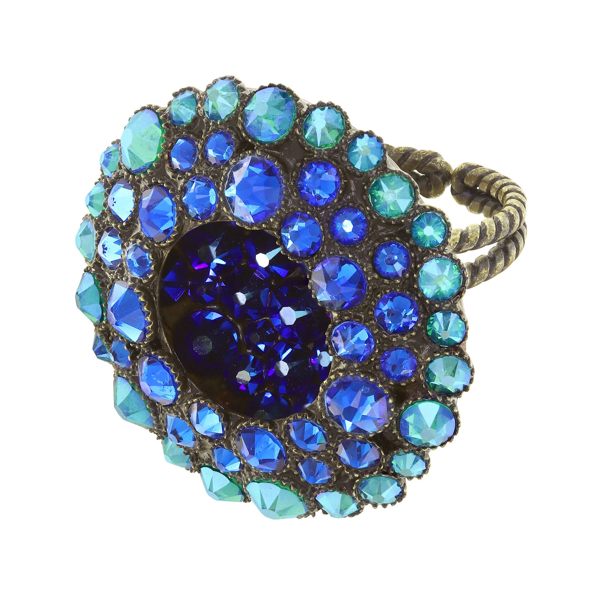 image pour Anneau Inside Out Bleu / Vert  size L