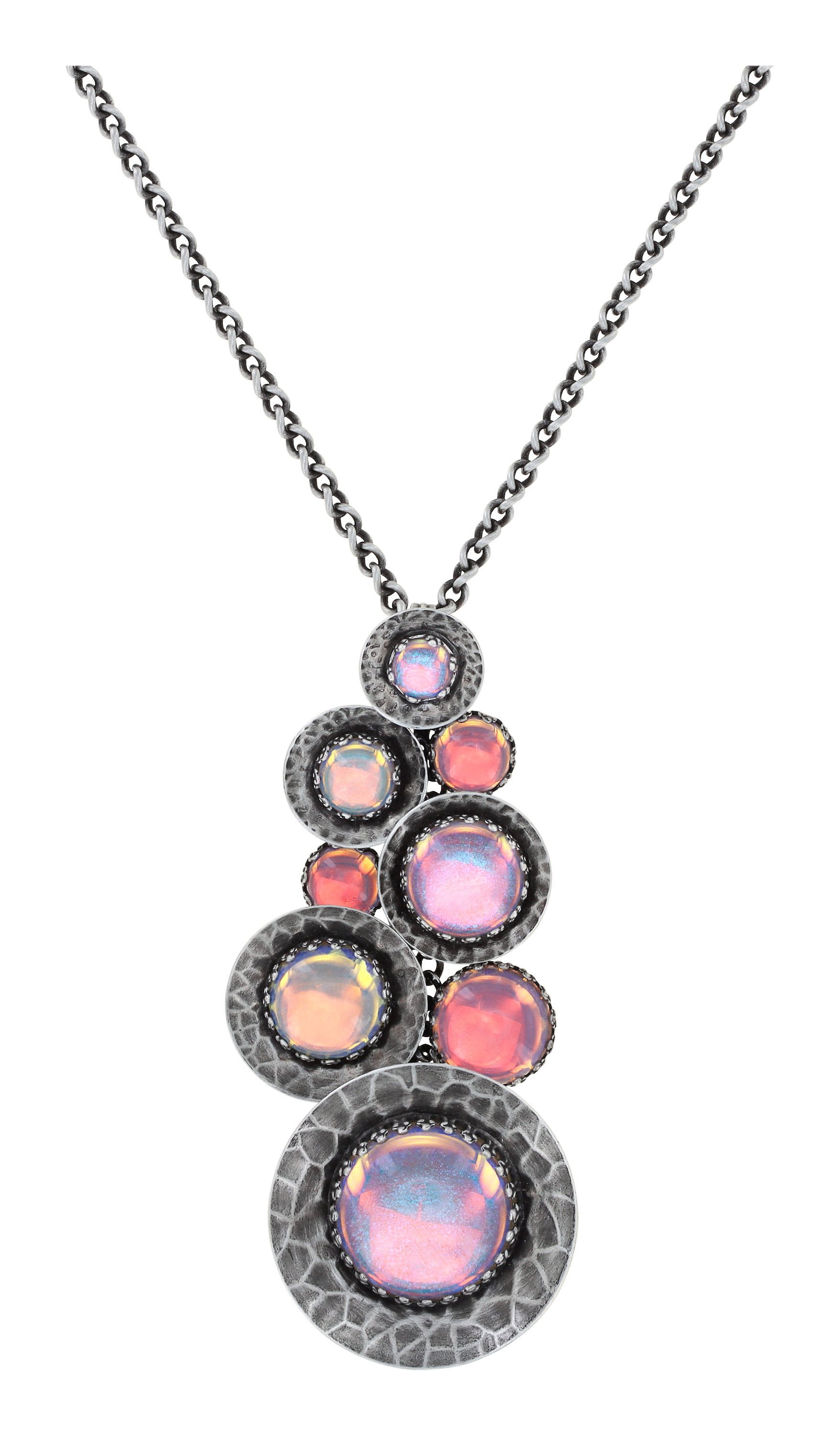image for Necklace Pendant (Long) Honey Drops in Space Pastel Multi  