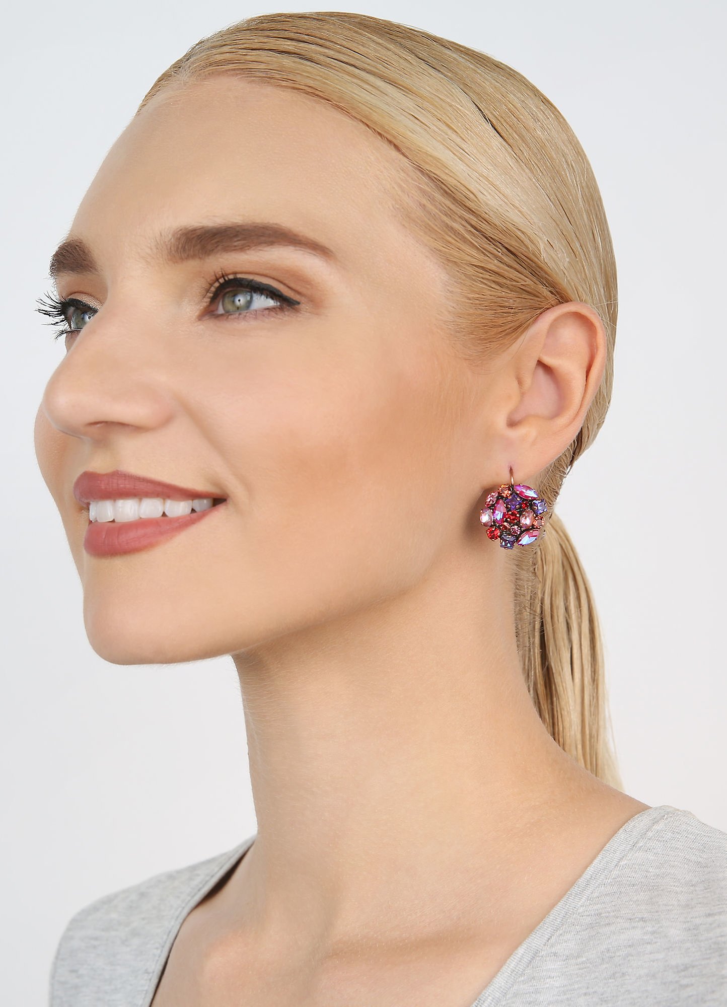 image for Earring Eurowire Ballroom Red / Pink  size S
