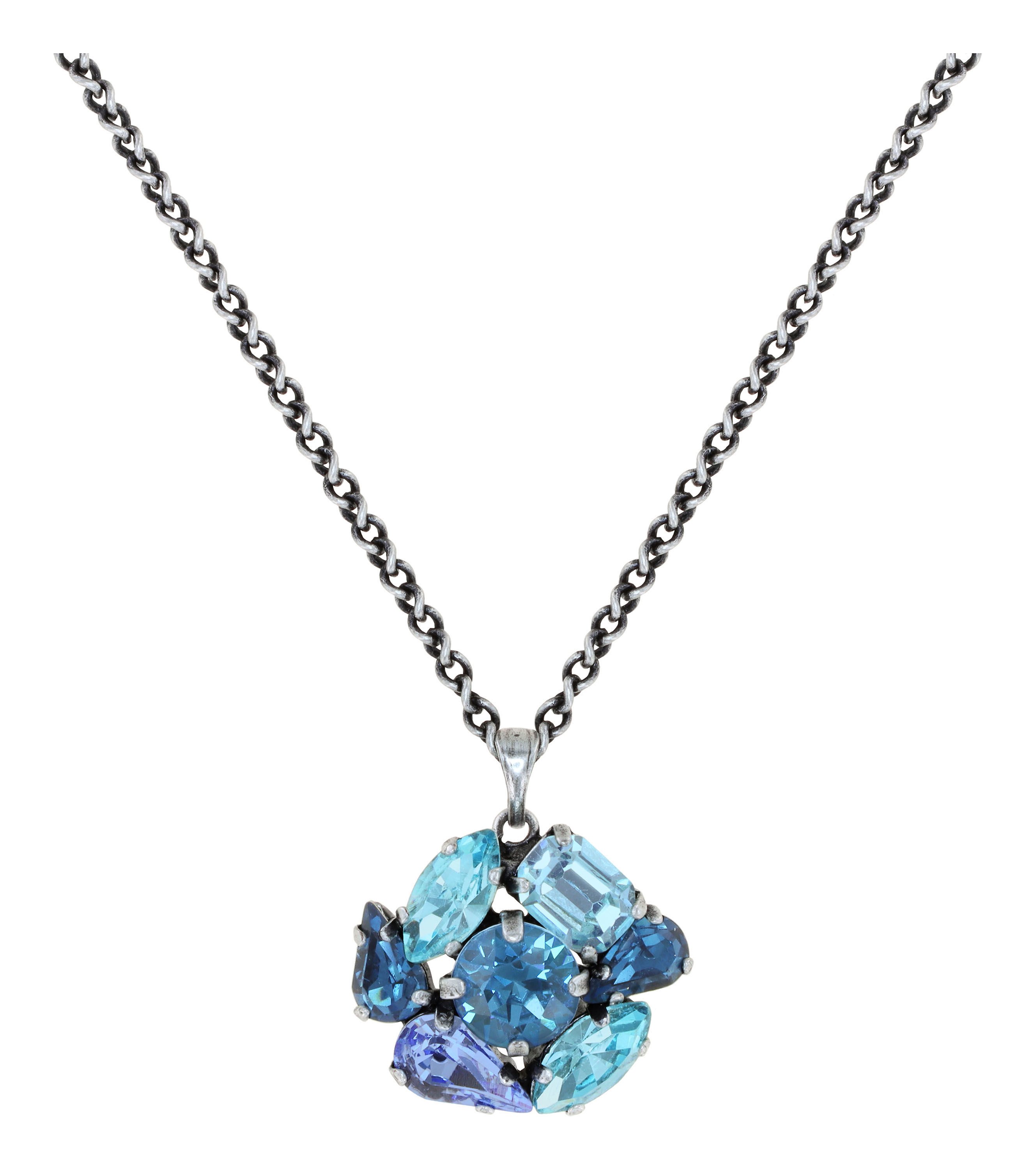 image for Necklace Pendant Afternoon Tea de Luxe Blue  