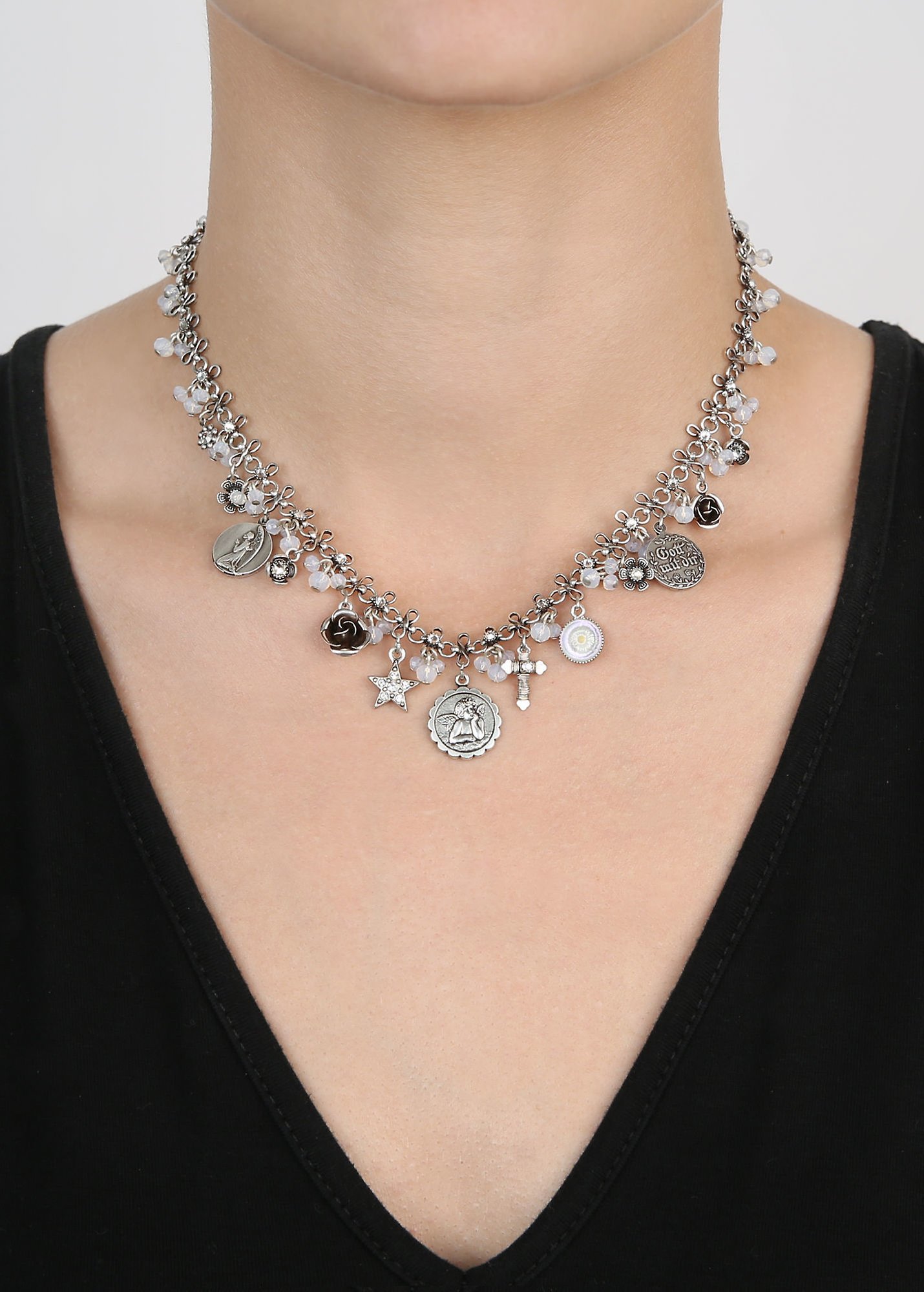 image for Necklace Love, Hope and Destiny White  