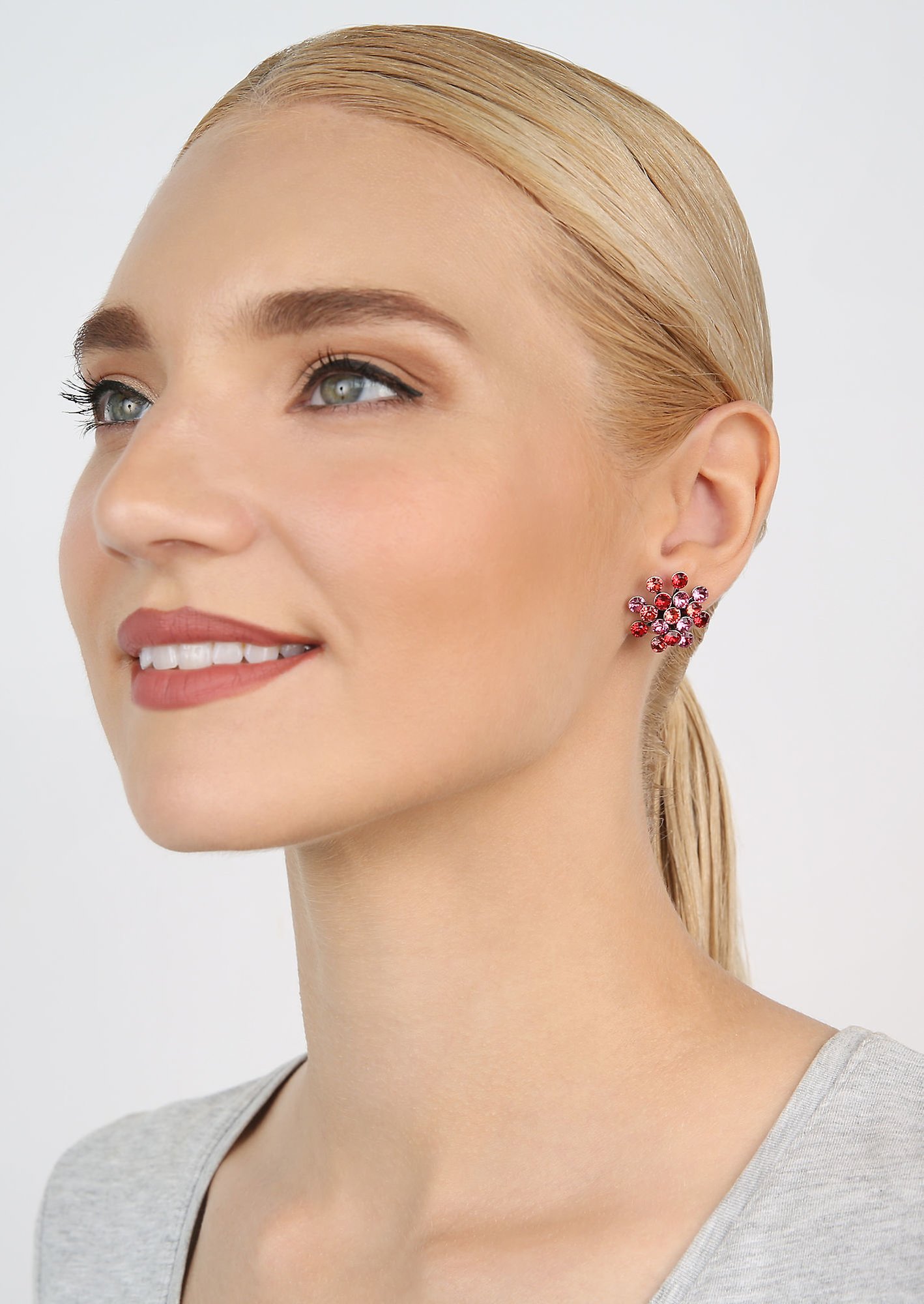 image for Earring Stud Magic Fireball Coralline  Classic Size (21mm Ø)