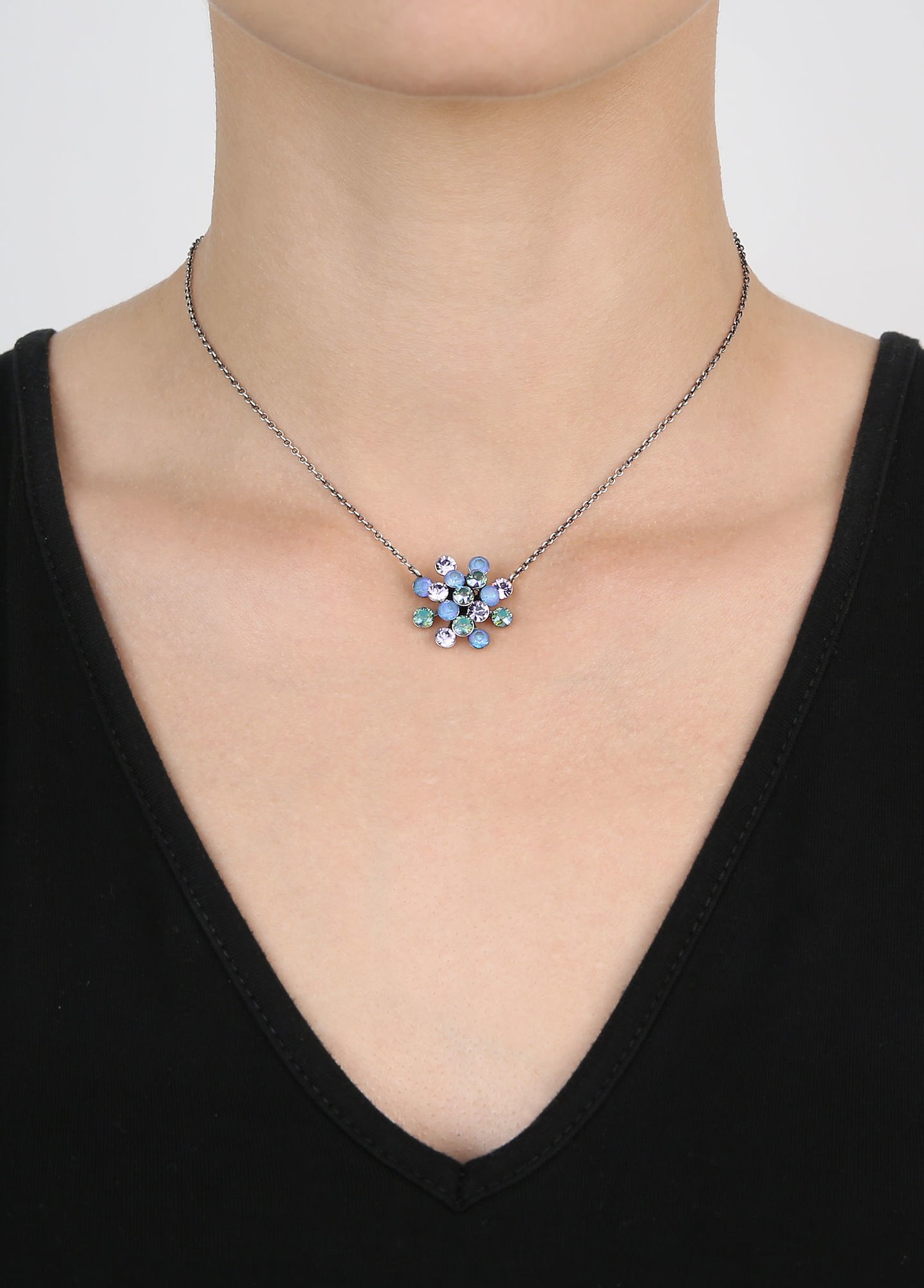 Bild für Halskette mit Anh&auml;nger Magic Fireball Blau / Lila  Classic Size (21mm Ø)