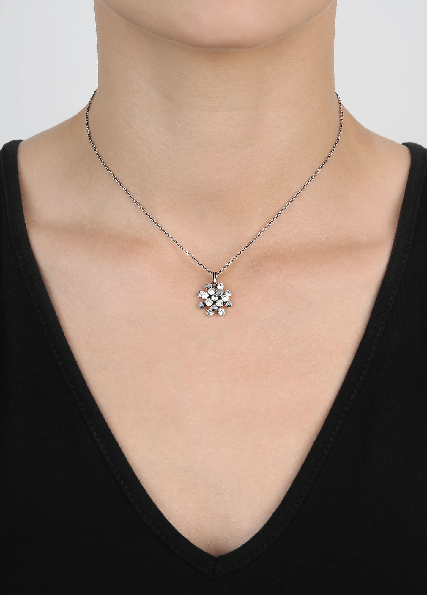 image pour Collier pendant Magic Fireball Blanc / Gris  mini