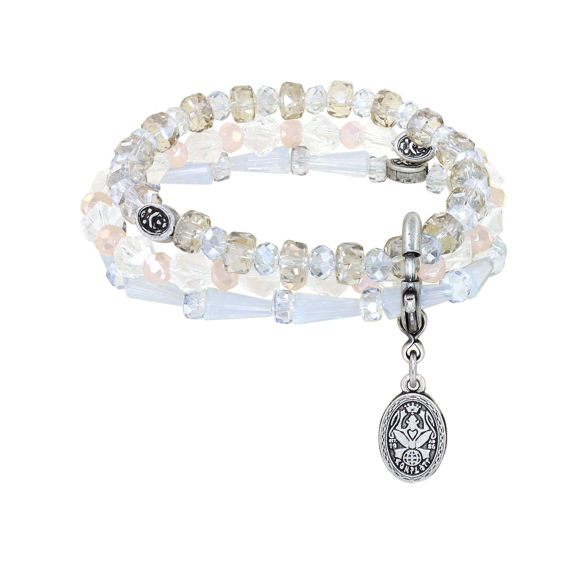 Bild für Armband elastisch Bead Snake Jelly Weiß  