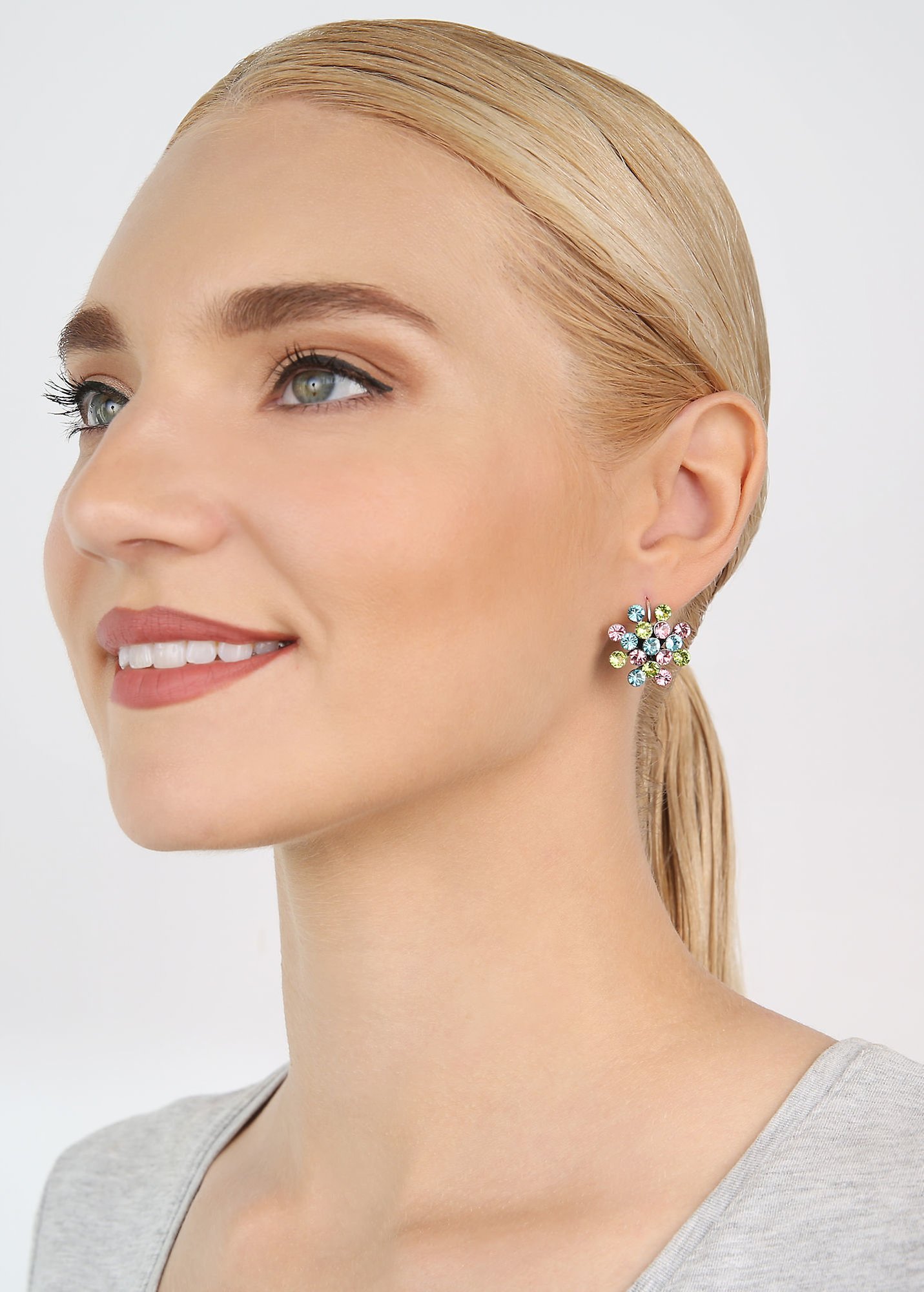 image for Earring Eurowire Magic Fireball Pastel Multi  Classic Size (21mm Ø)