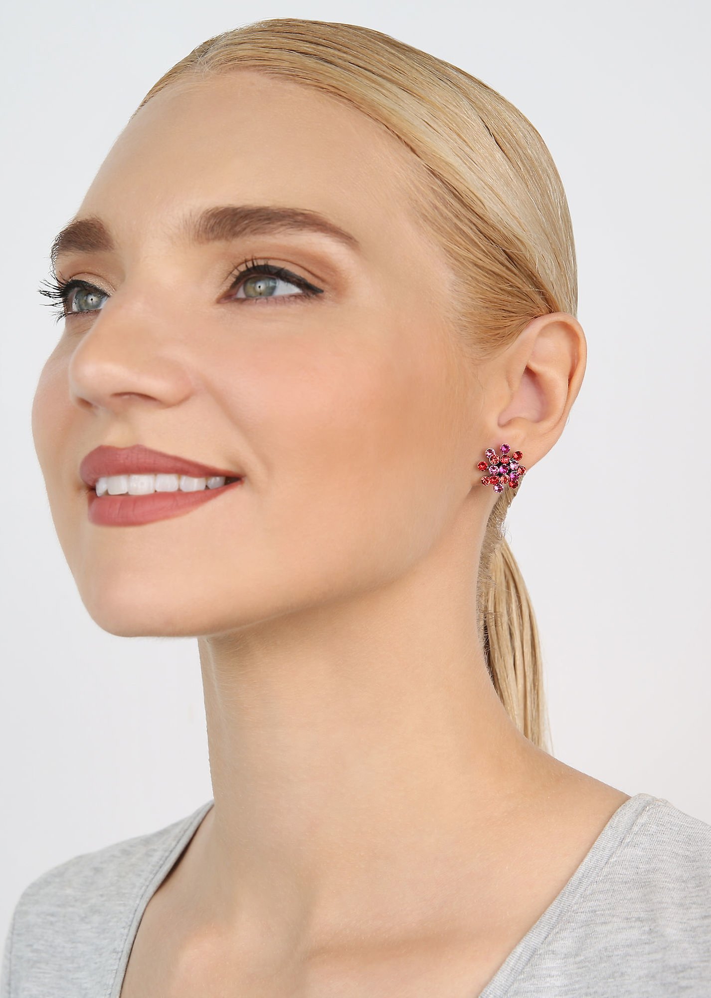 image for Earring Stud Magic Fireball Coralline  mini