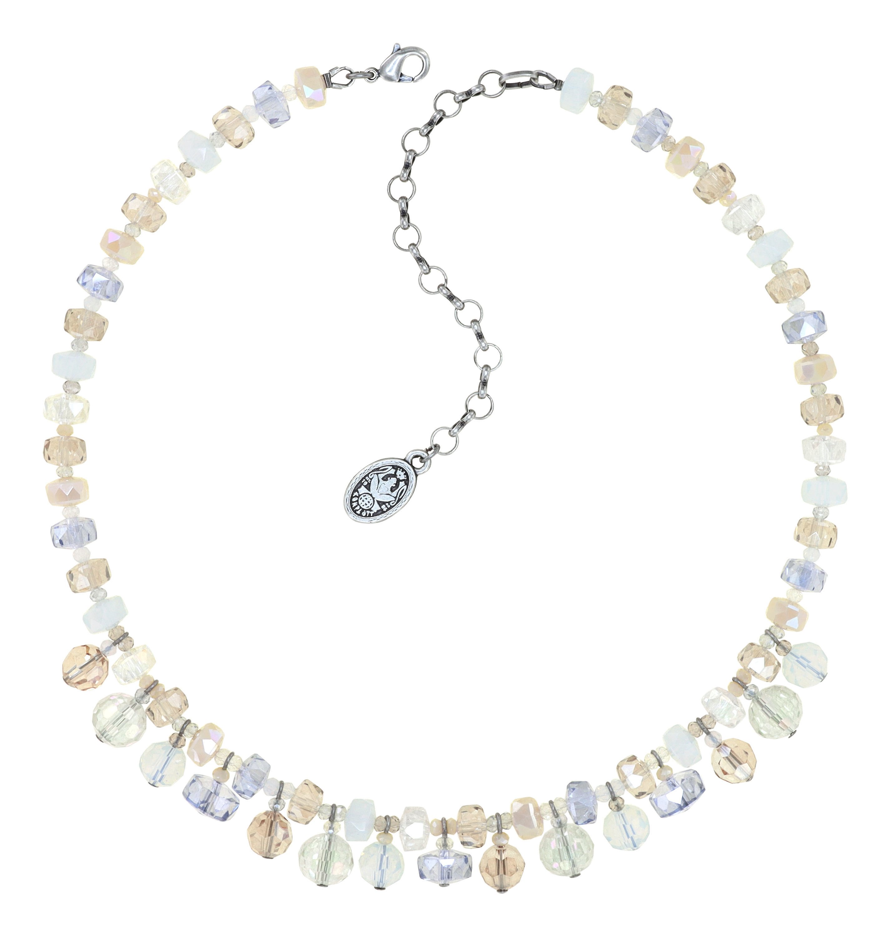 image for Necklace Bead Snake Jelly White  