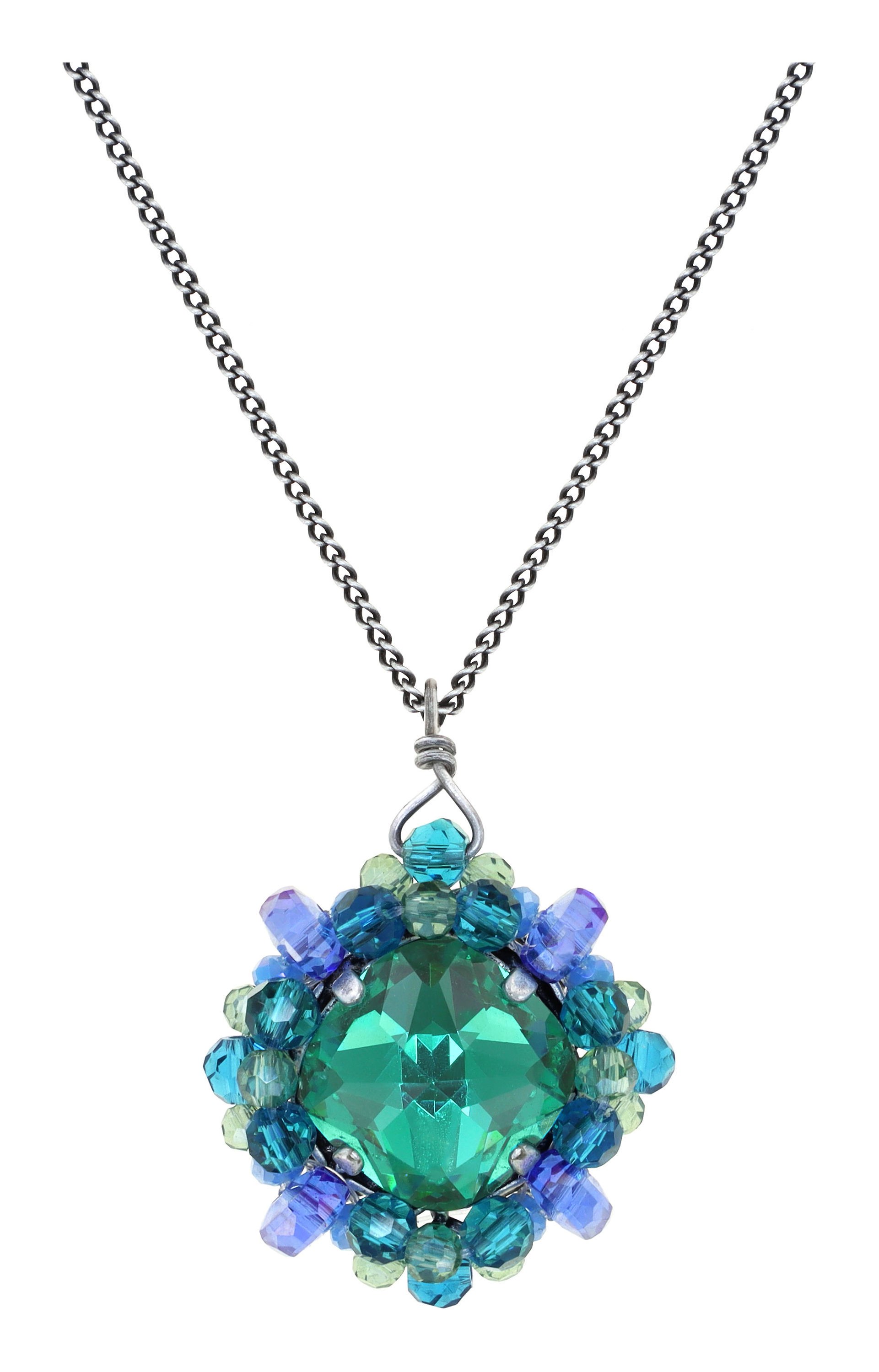 image pour Collier pendant Bead Snake Jelly Bleu / Vert  